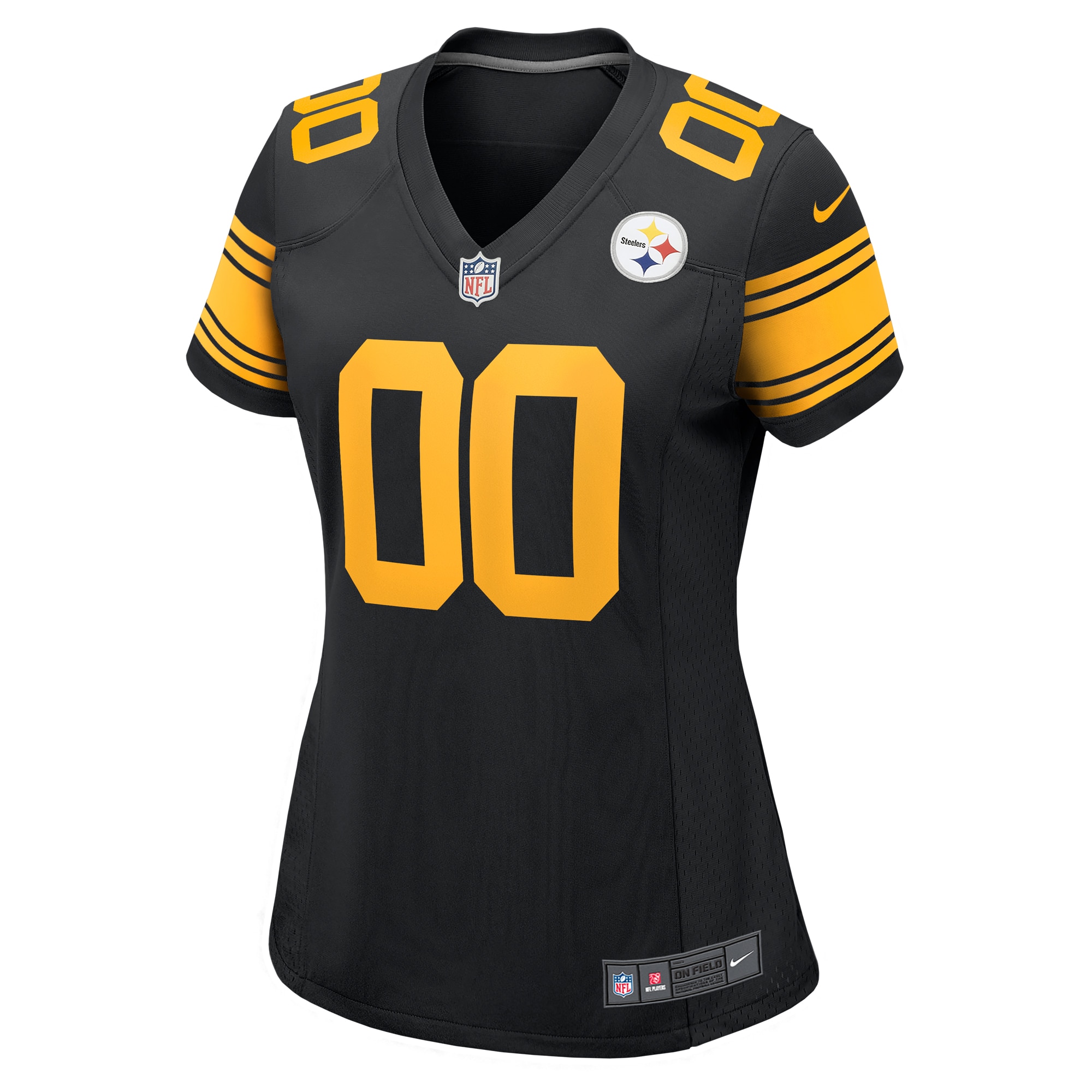 Women's Pittsburgh Steelers Black Alternate Custom Game Jersey JS9379 nicesnker - Image 2