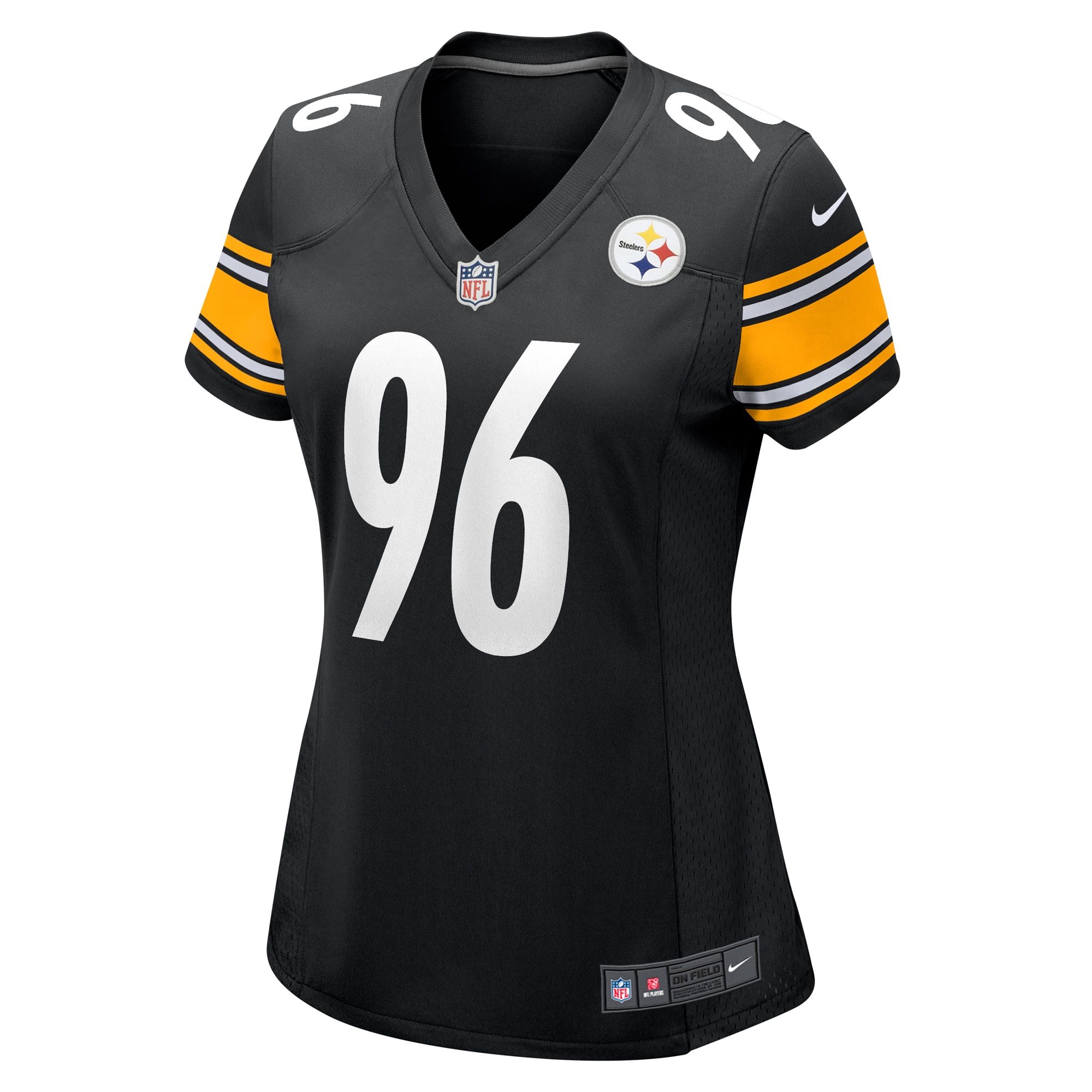Women's Pittsburgh Steelers Breiden Fehoko Black Game Jersey JS2240 nicesnker - Image 2