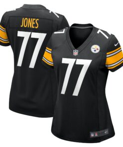 Women's Pittsburgh Steelers Broderick Jones Black Game Jersey JS3203 nicesnker