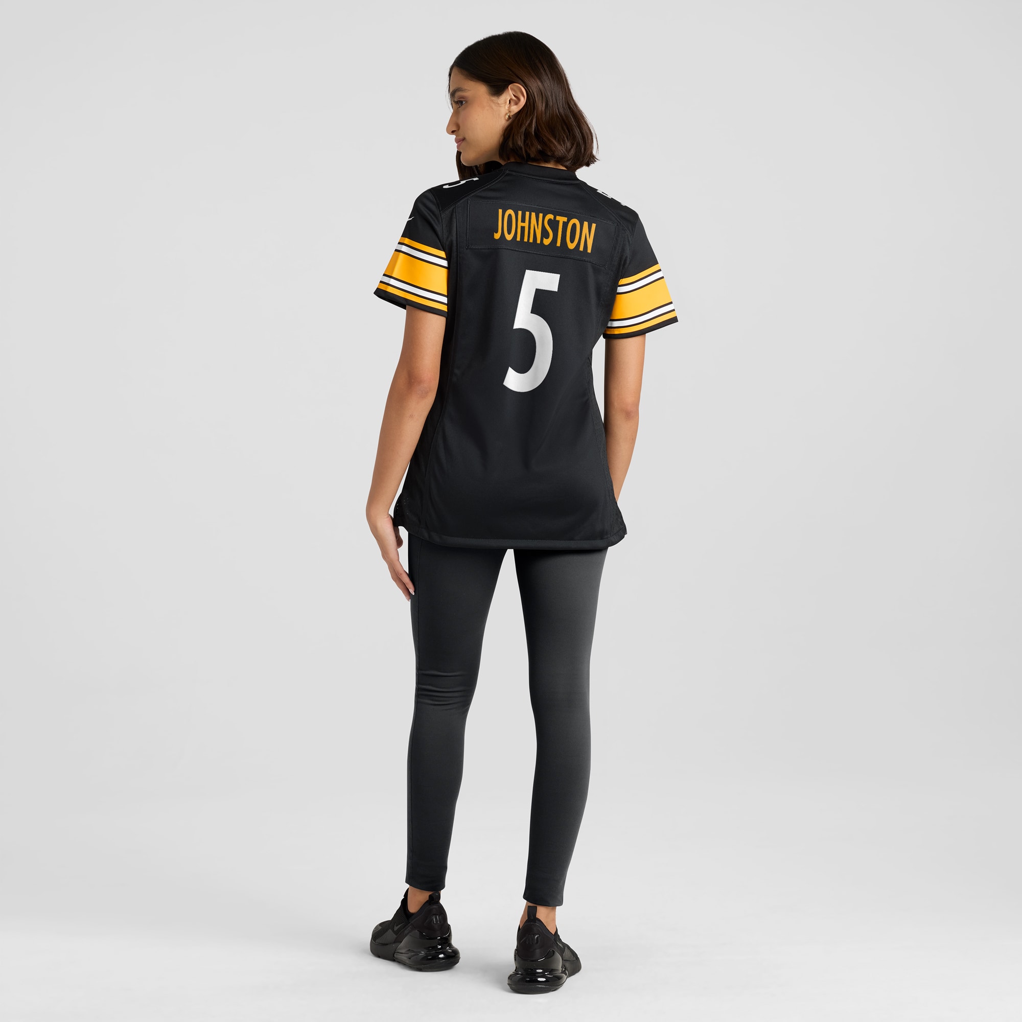Women's Pittsburgh Steelers Cameron Johnston Black Game Jersey JS5887 nicesnker - Image 5