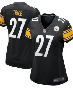 Women's Pittsburgh Steelers Cory Trice Black Game Jersey JS9499 nicesnker