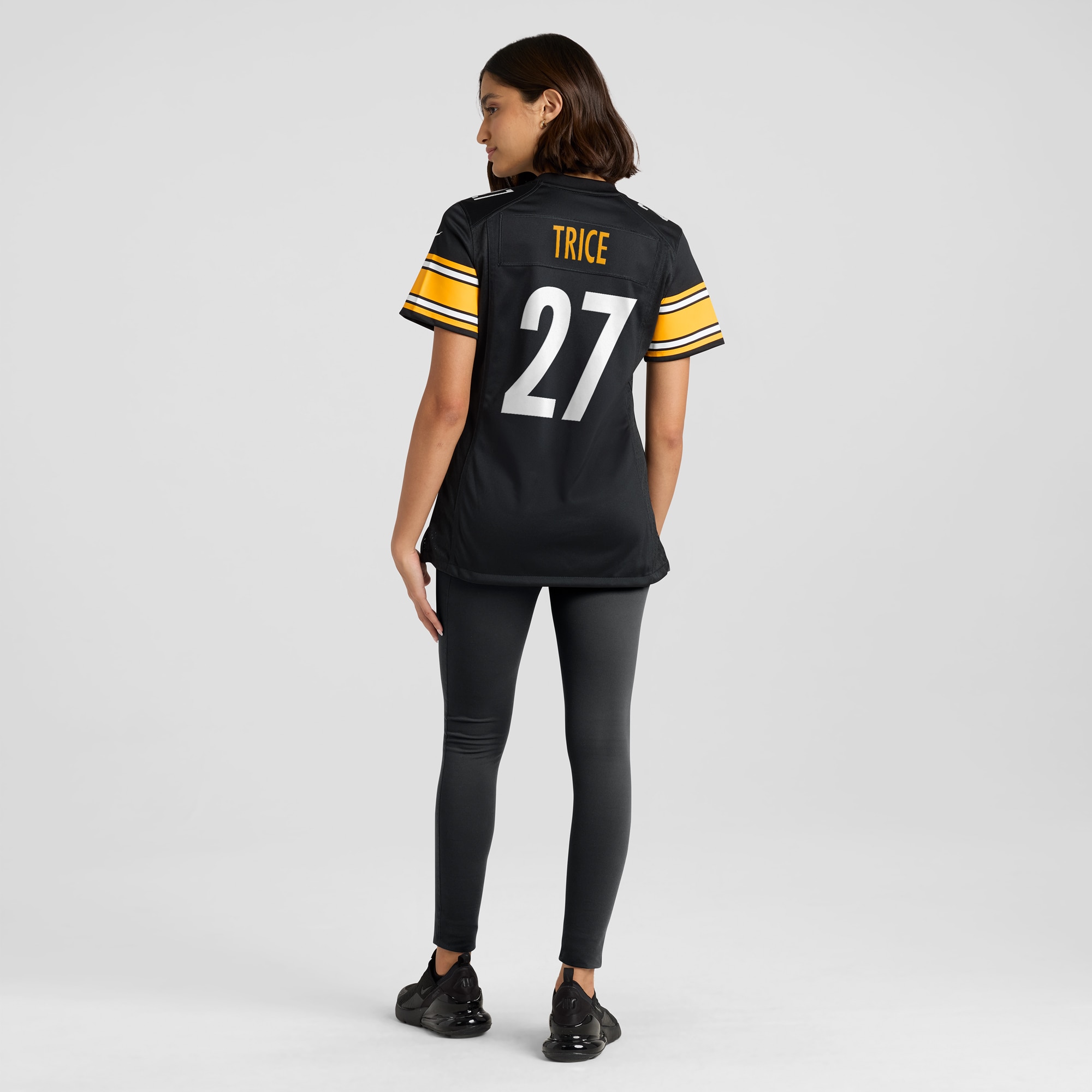 Women's Pittsburgh Steelers Cory Trice Black Game Jersey JS9499 nicesnker - Image 5