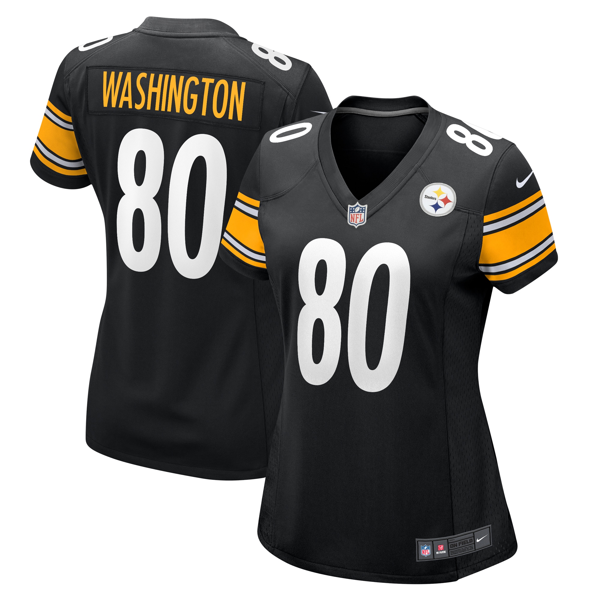 Women's Pittsburgh Steelers Darnell Washington Black Game Jersey JS4163 nicesnker
