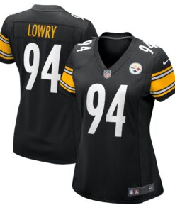Women's Pittsburgh Steelers Dean Lowry Black Game Jersey JS6834 nicesnker