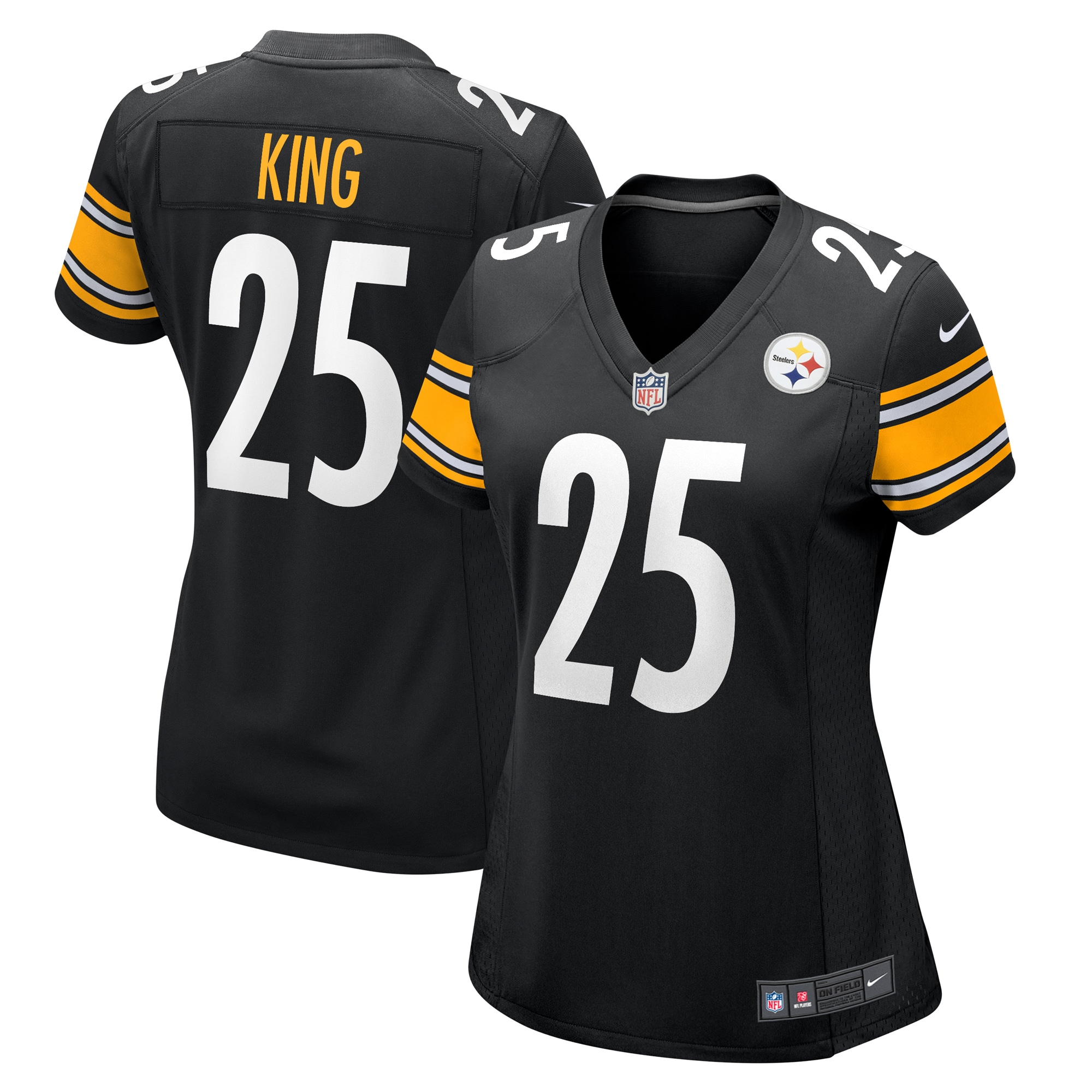 Women's Pittsburgh Steelers Desmond King Black Game Jersey JS3197 nicesnker