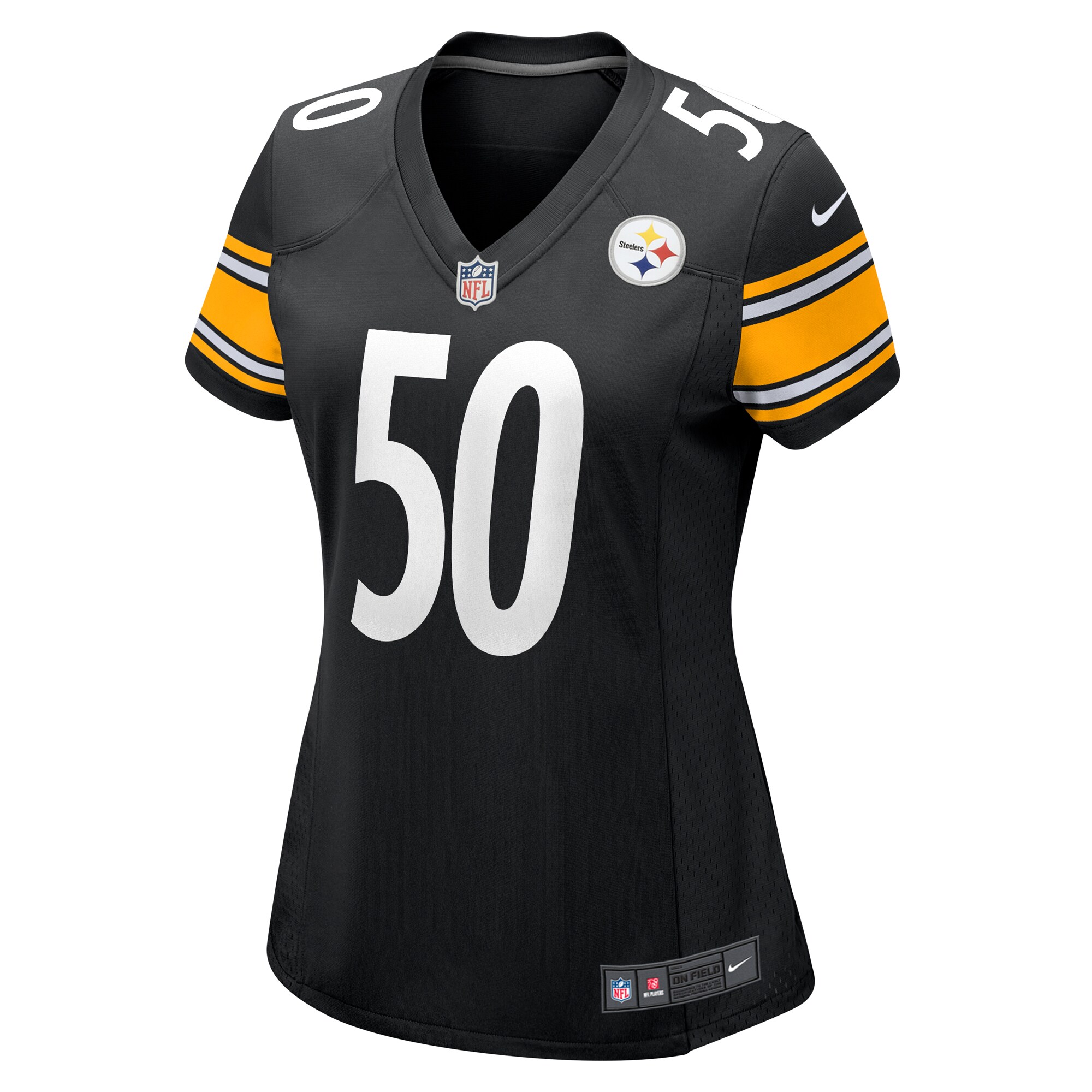 Women's Pittsburgh Steelers Elandon Roberts Black Game Jersey JS3155 nicesnker - Image 2