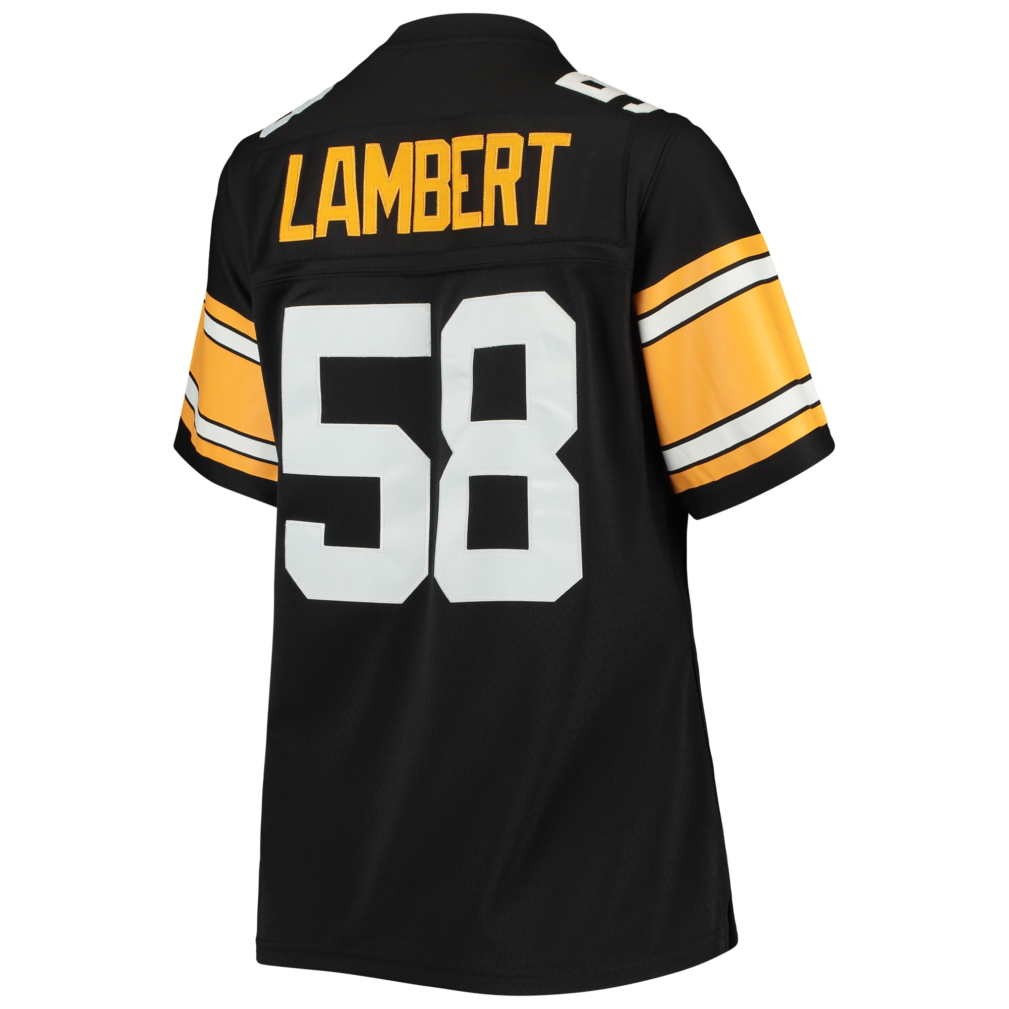 Women's Pittsburgh Steelers Jack Lambert Mitchell & Ness Black Legacy Player Jersey JS2365 nicesnker - Image 3