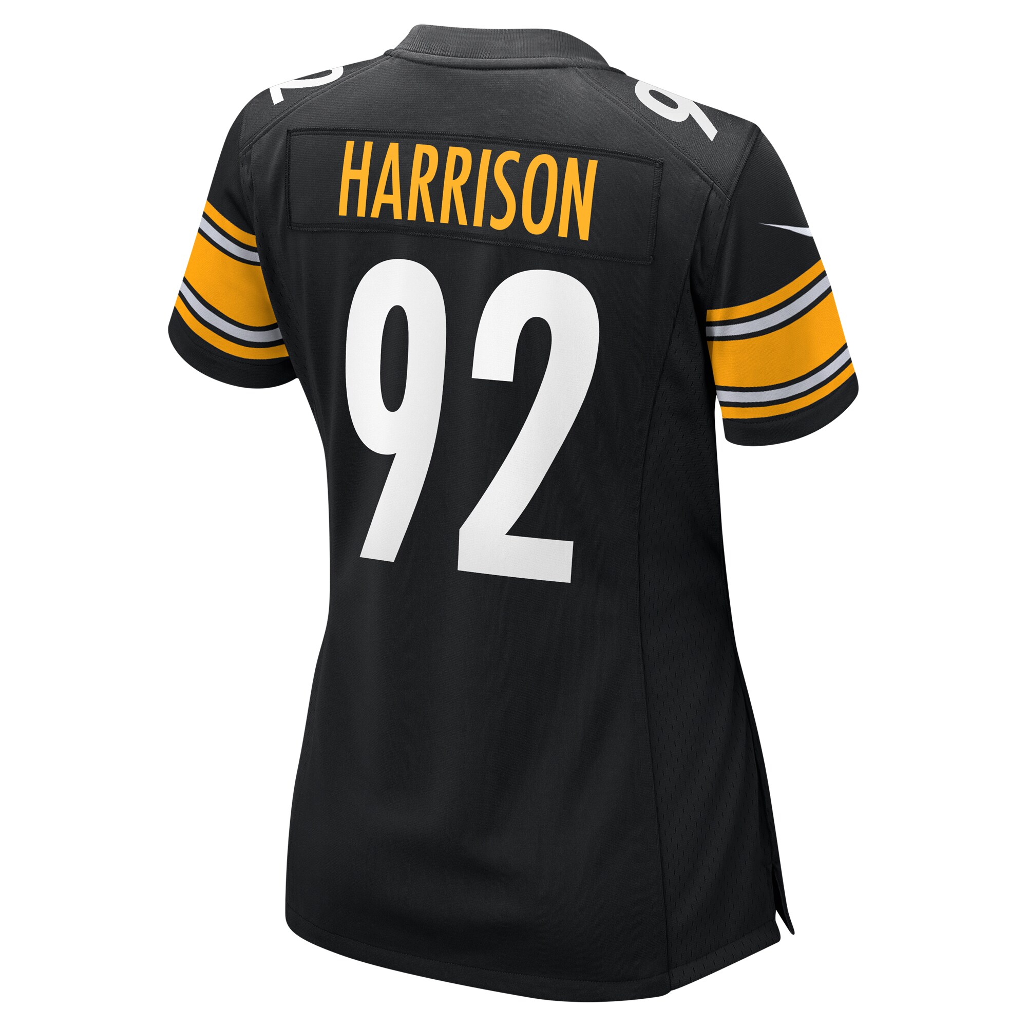 Women's Pittsburgh Steelers James Harrison Black Retired Game Jersey JS2520 nicesnker - Image 3
