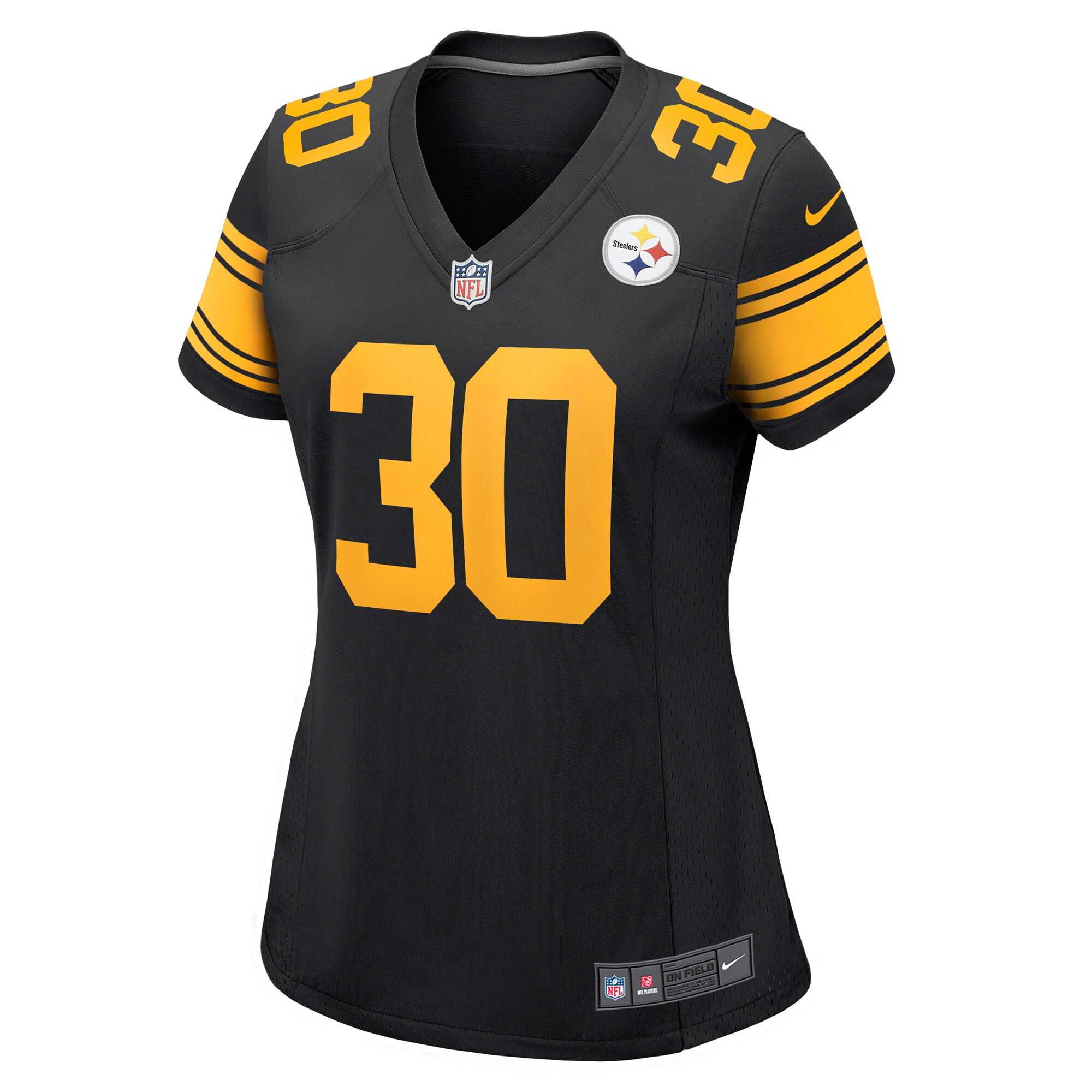 Women's Pittsburgh Steelers Jaylen Warren Black Alternate Game Jersey JS4942 nicesnker - Image 2