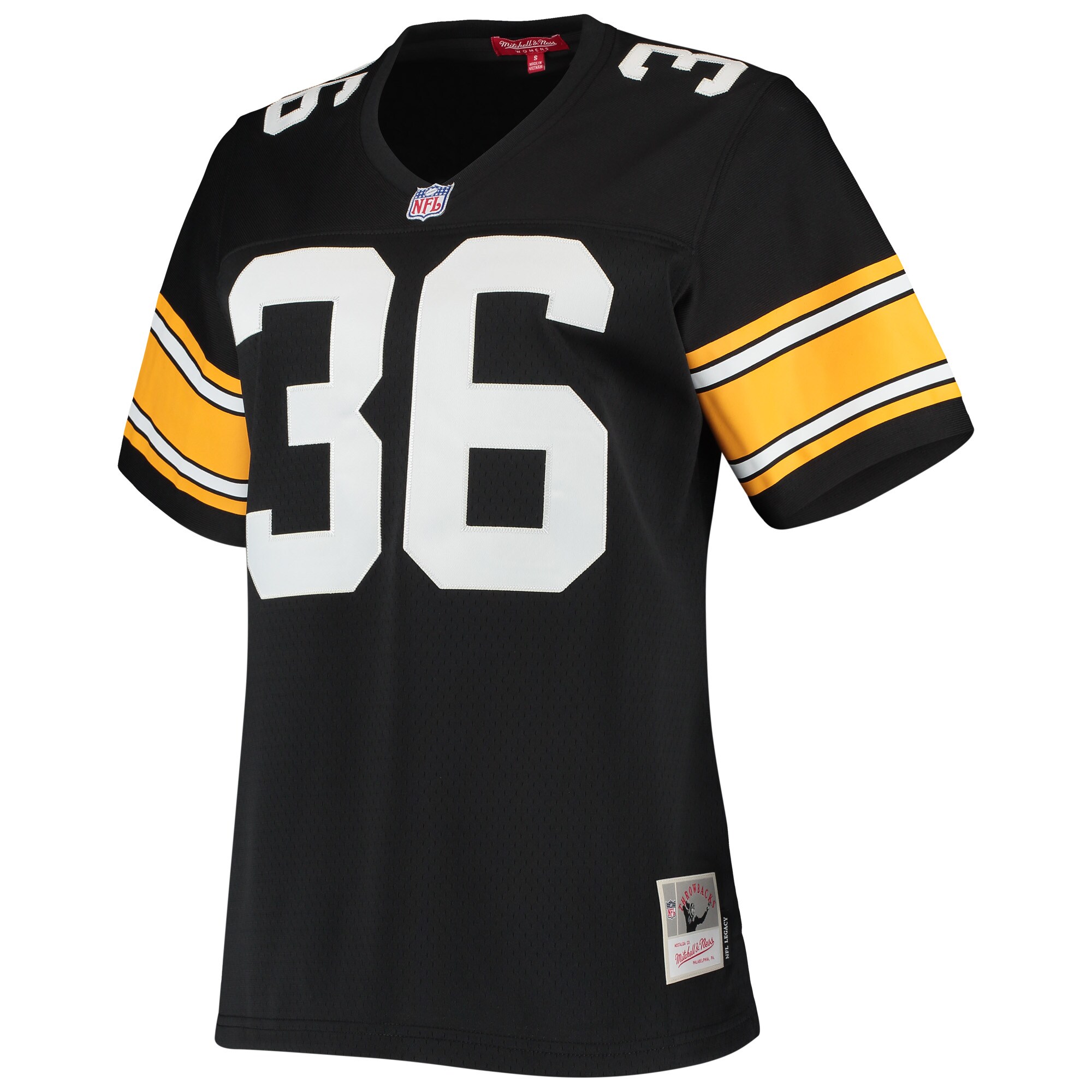 Women's Pittsburgh Steelers Jerome Bettis Mitchell & Ness Black 1996 Legacy Jersey JS6924 nicesnker - Image 2