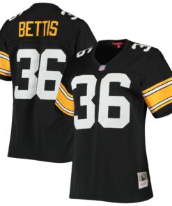 Women's Pittsburgh Steelers Jerome Bettis Mitchell & Ness Black 1996 Legacy Jersey JS6924 nicesnker