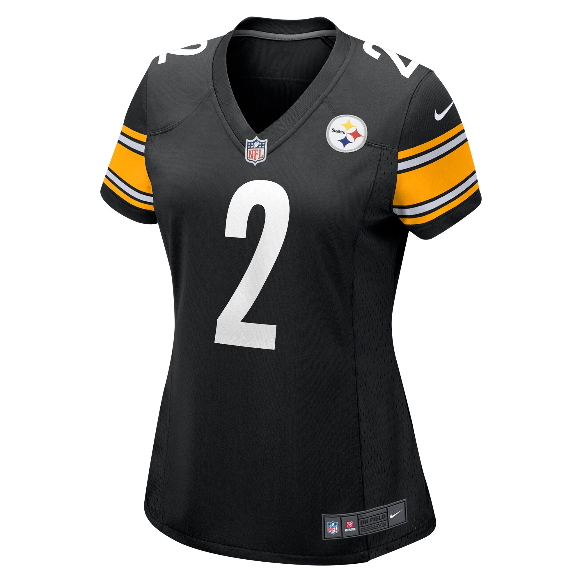 Women's Pittsburgh Steelers Justin Fields Black Game Player Jersey JS7868 nicesnker - Image 2
