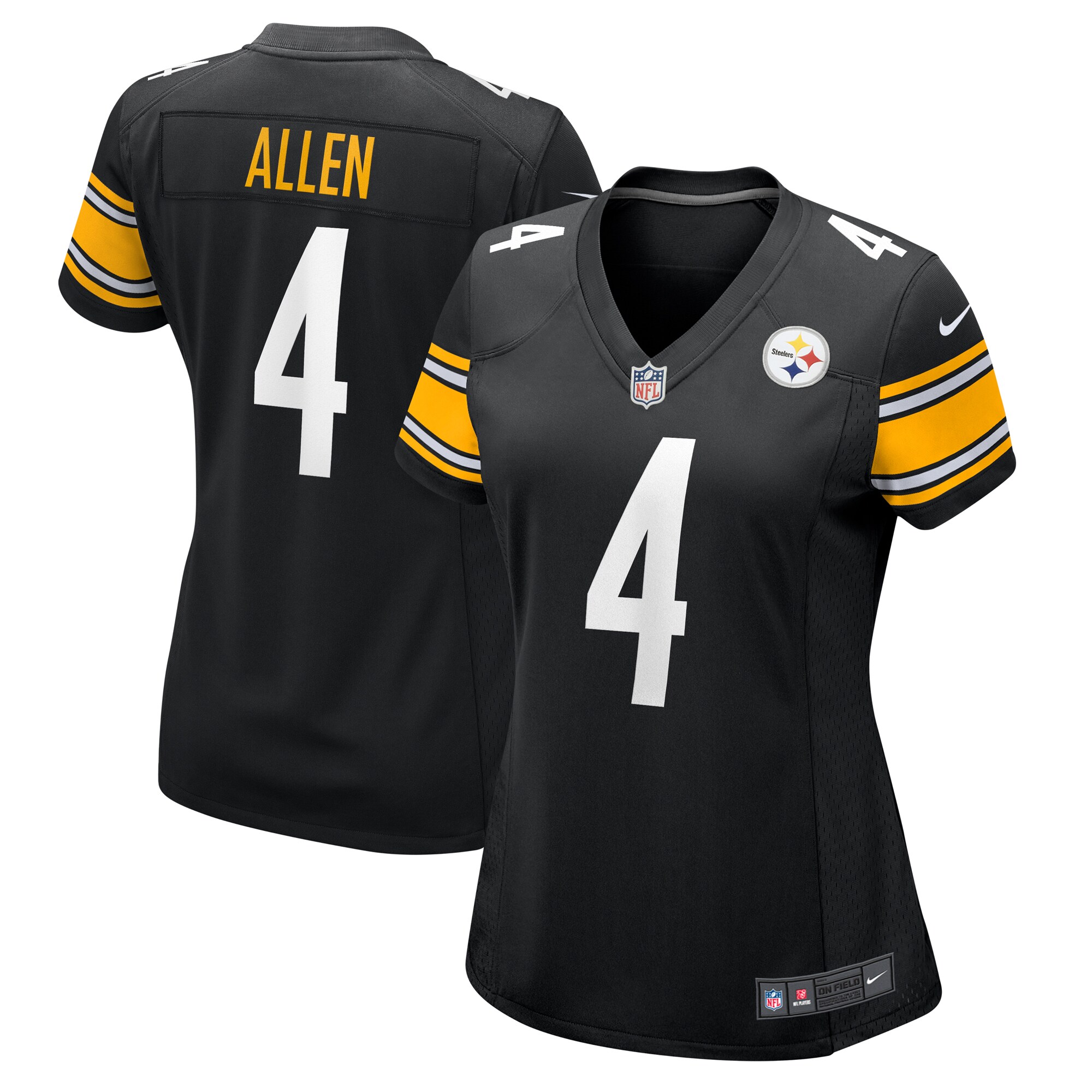 Women's Pittsburgh Steelers Kyle Allen Black Game Jersey JS8431 nicesnker