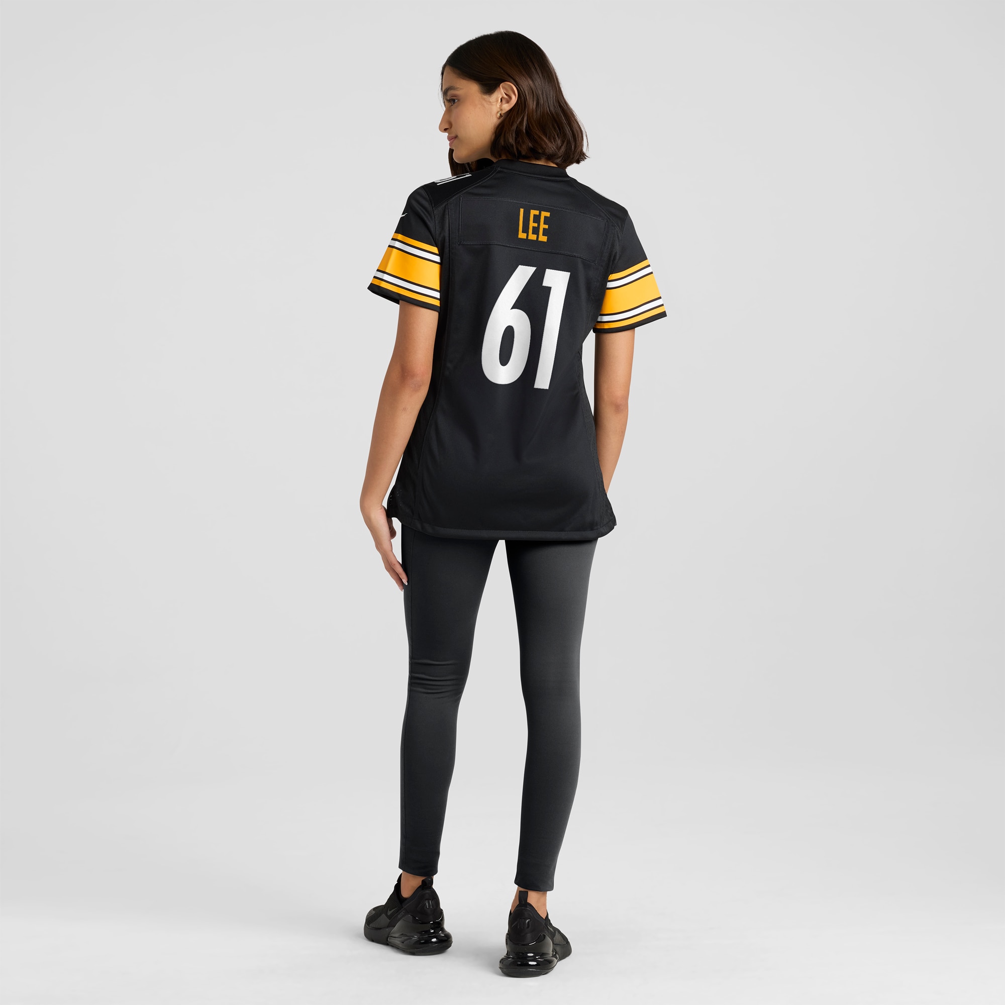 Women's Pittsburgh Steelers Logan Lee Black Game Jersey JS7611 nicesnker - Image 5