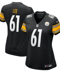 Women's Pittsburgh Steelers Logan Lee Black Game Jersey JS7611 nicesnker