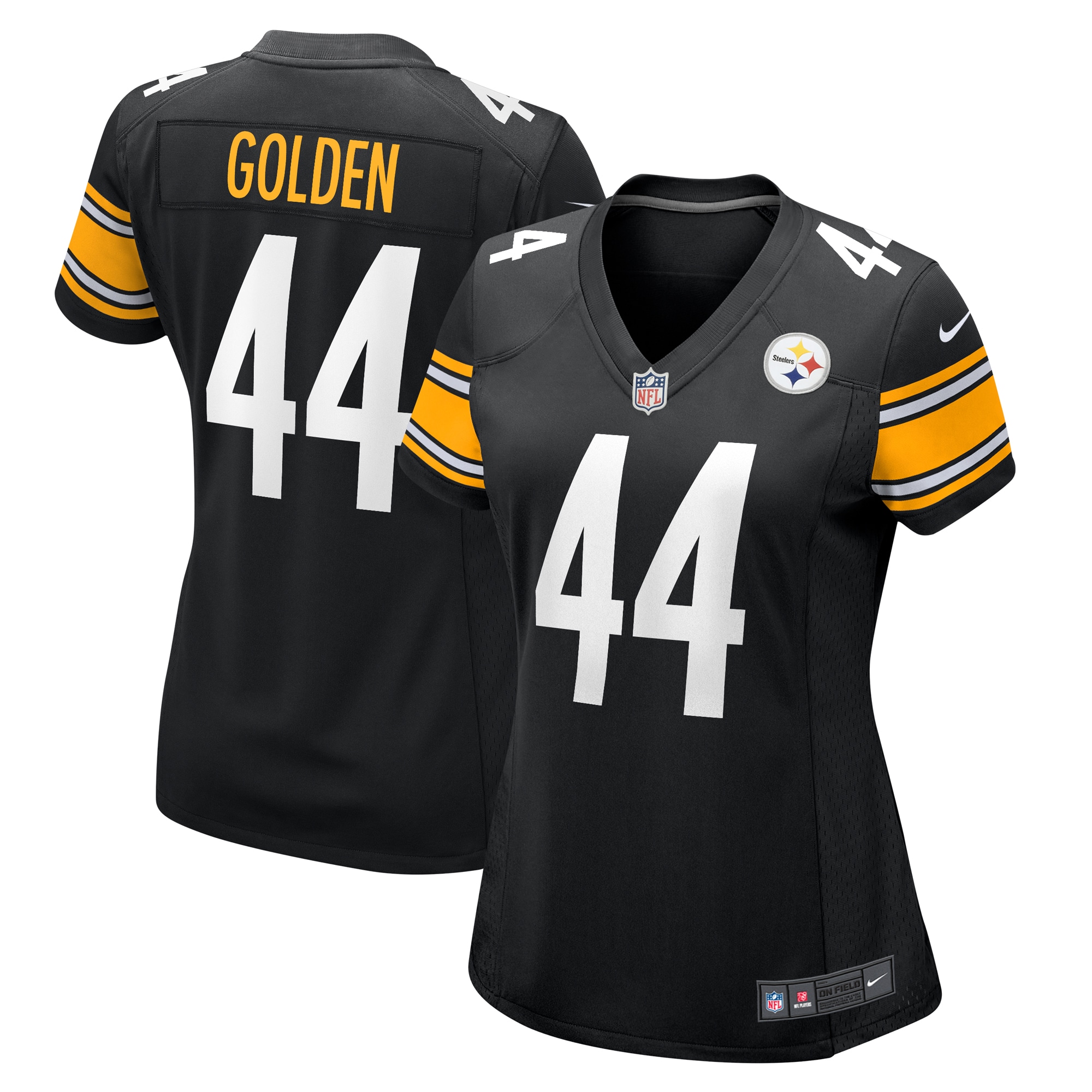 Women's Pittsburgh Steelers Markus Golden Black Game Jersey JS1593 nicesnker