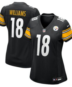 Women's Pittsburgh Steelers Mike Williams Black Game Jersey JS2074 nicesnker