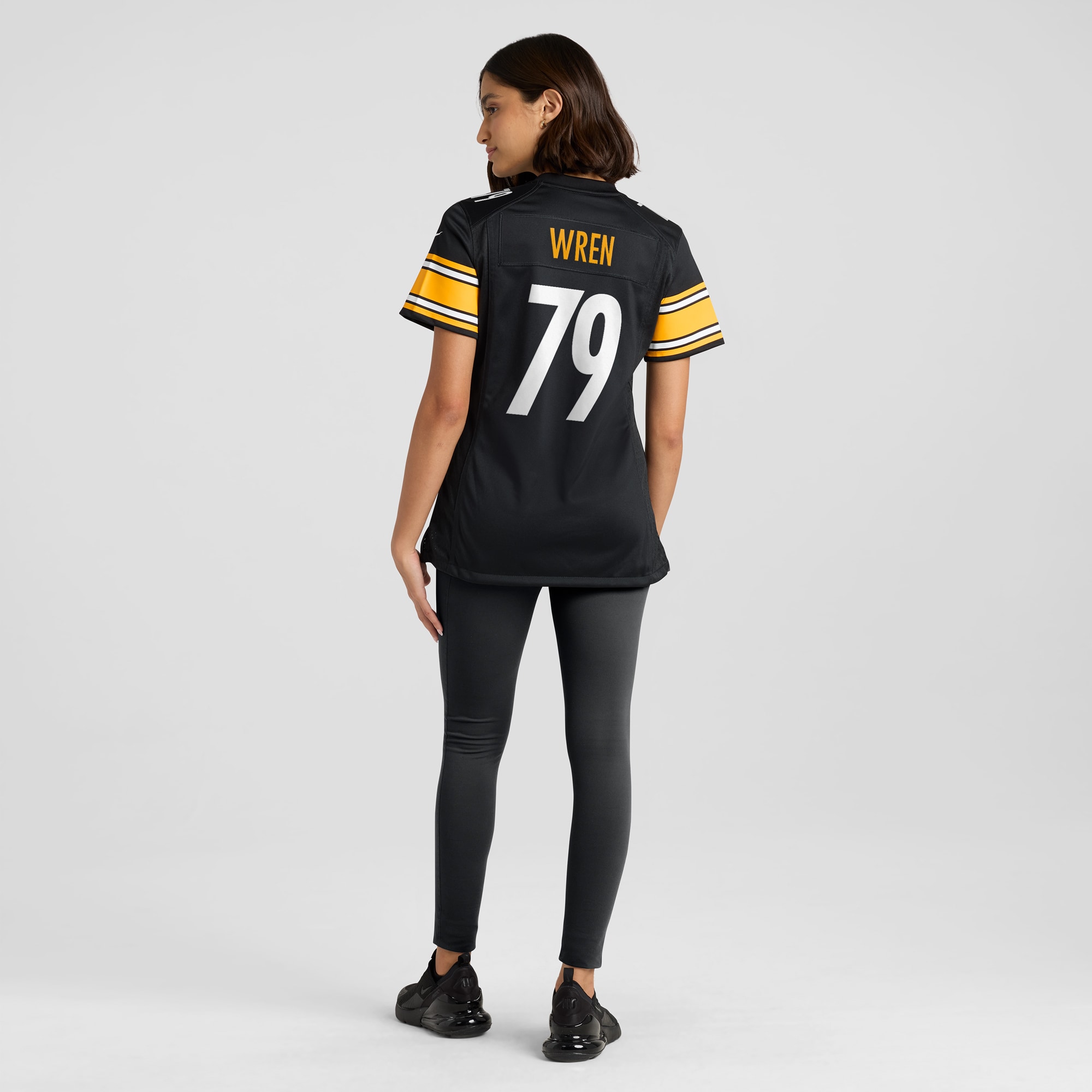 Women's Pittsburgh Steelers Renell Wren Black Game Jersey JS5127 nicesnker - Image 5