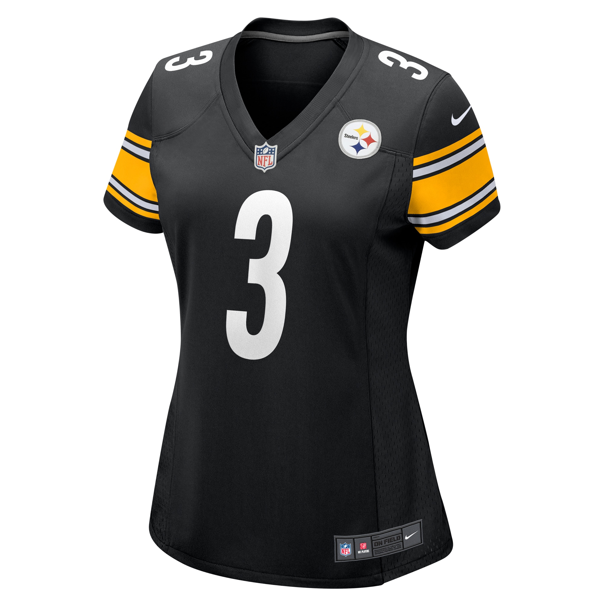 Women's Pittsburgh Steelers Russell Wilson Black Game Jersey JS5159 nicesnker - Image 2