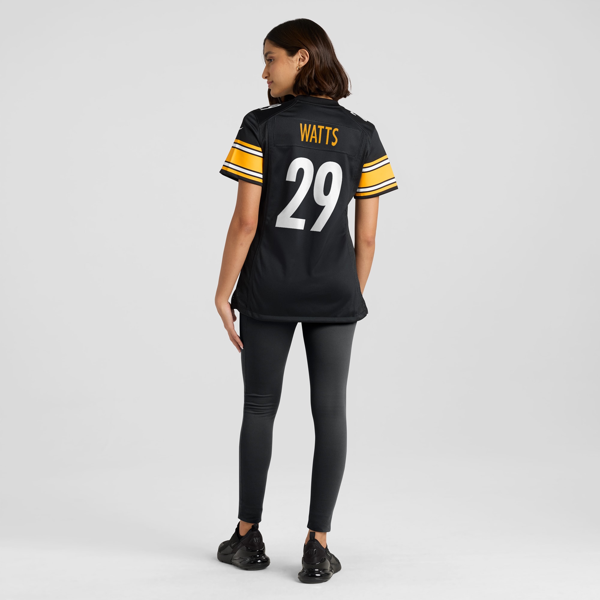 Women's Pittsburgh Steelers Ryan Watts Black Game Jersey JS2718 nicesnker - Image 5