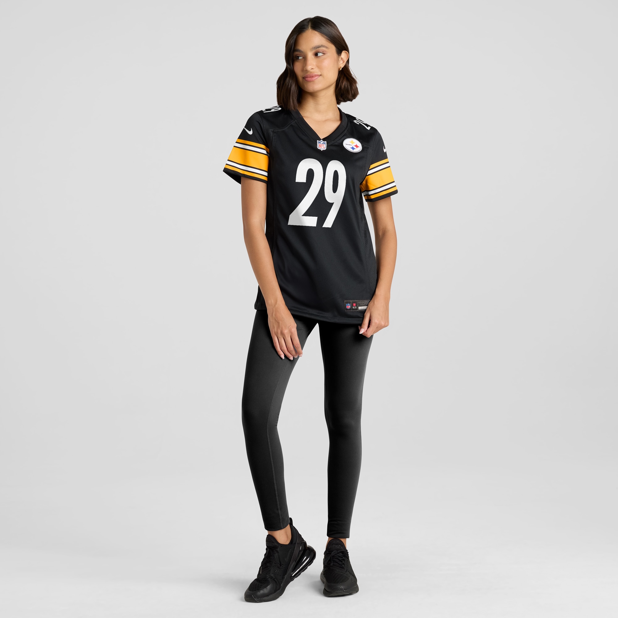 Women's Pittsburgh Steelers Ryan Watts Black Game Jersey JS2718 nicesnker - Image 4