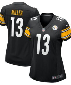 Women's Pittsburgh Steelers Scotty Miller Black Game Jersey JS3006 nicesnker