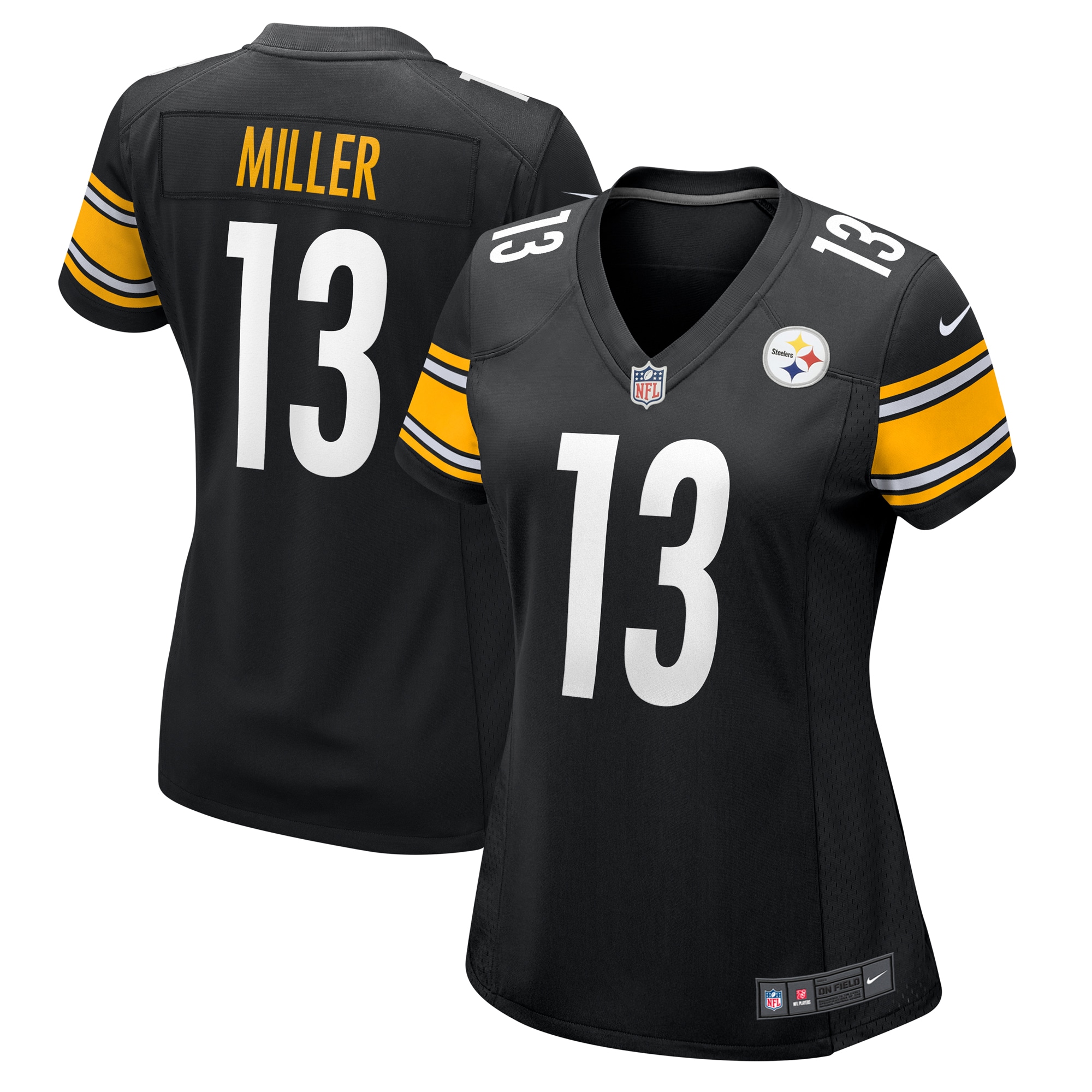 Women's Pittsburgh Steelers Scotty Miller Black Game Jersey JS3006 nicesnker