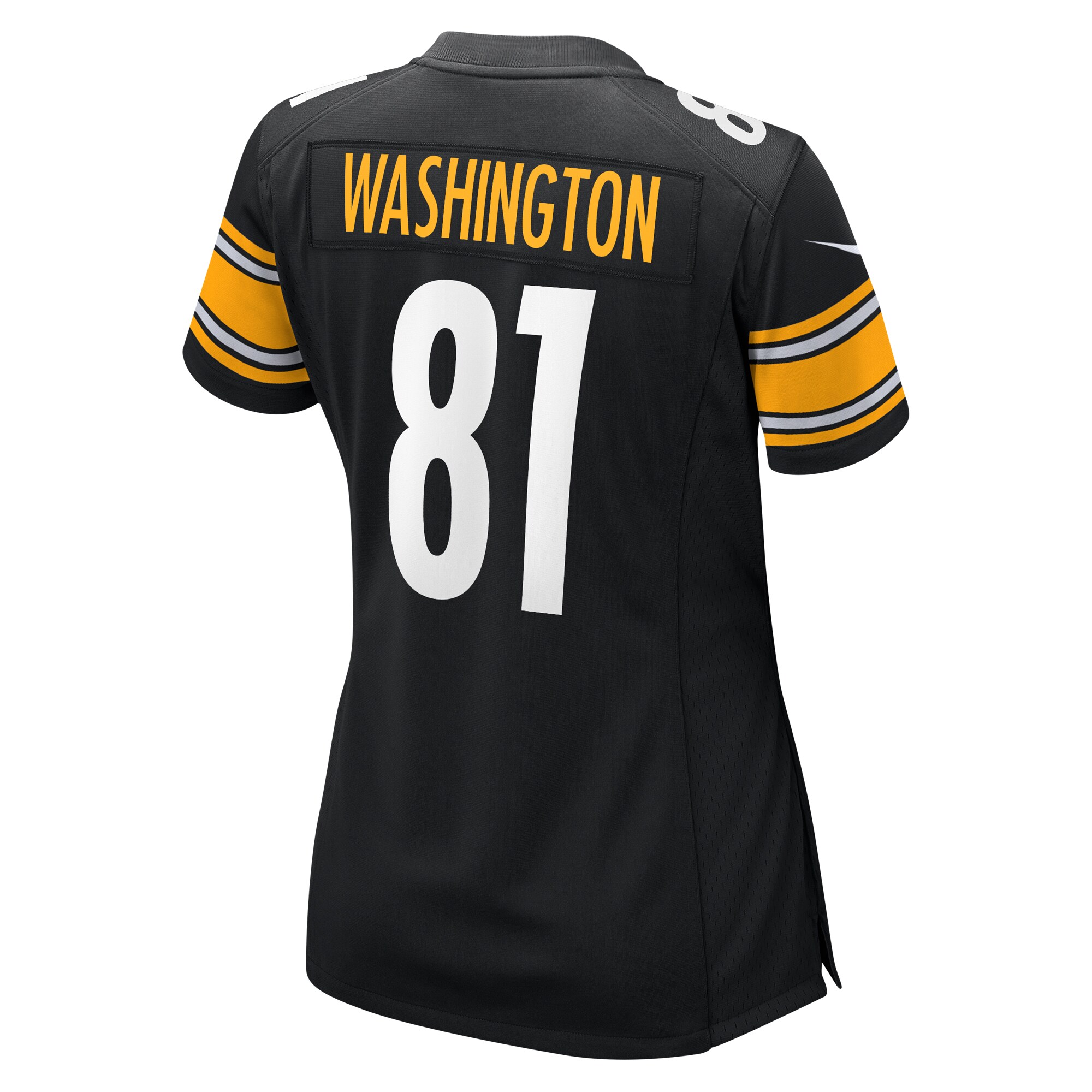 Women's Pittsburgh Steelers Scotty Washington Black Game Jersey JS4948 nicesnker - Image 3