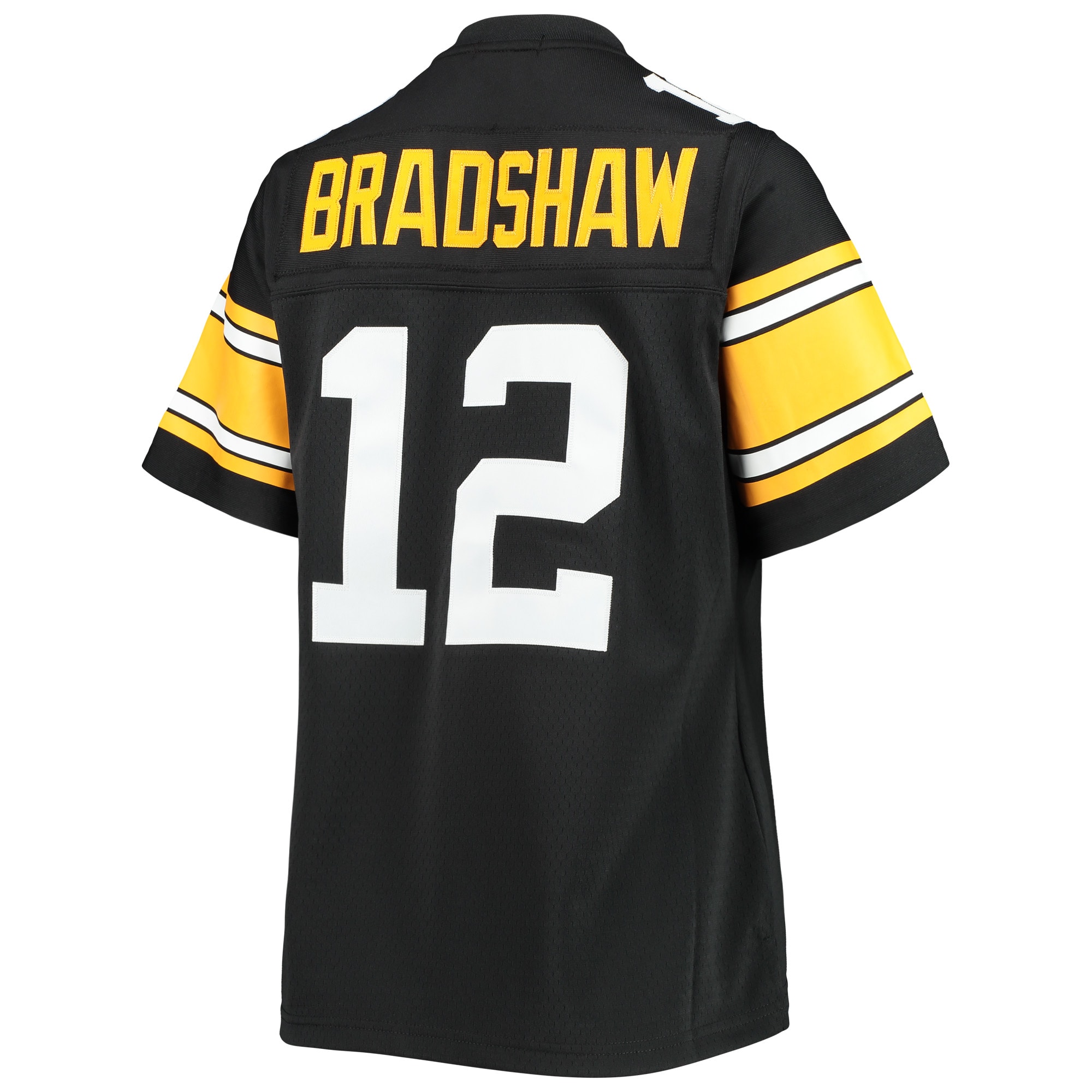 Women's Pittsburgh Steelers Terry Bradshaw Mitchell & Ness Black Legacy Player Jersey JS8705 nicesnker - Image 3