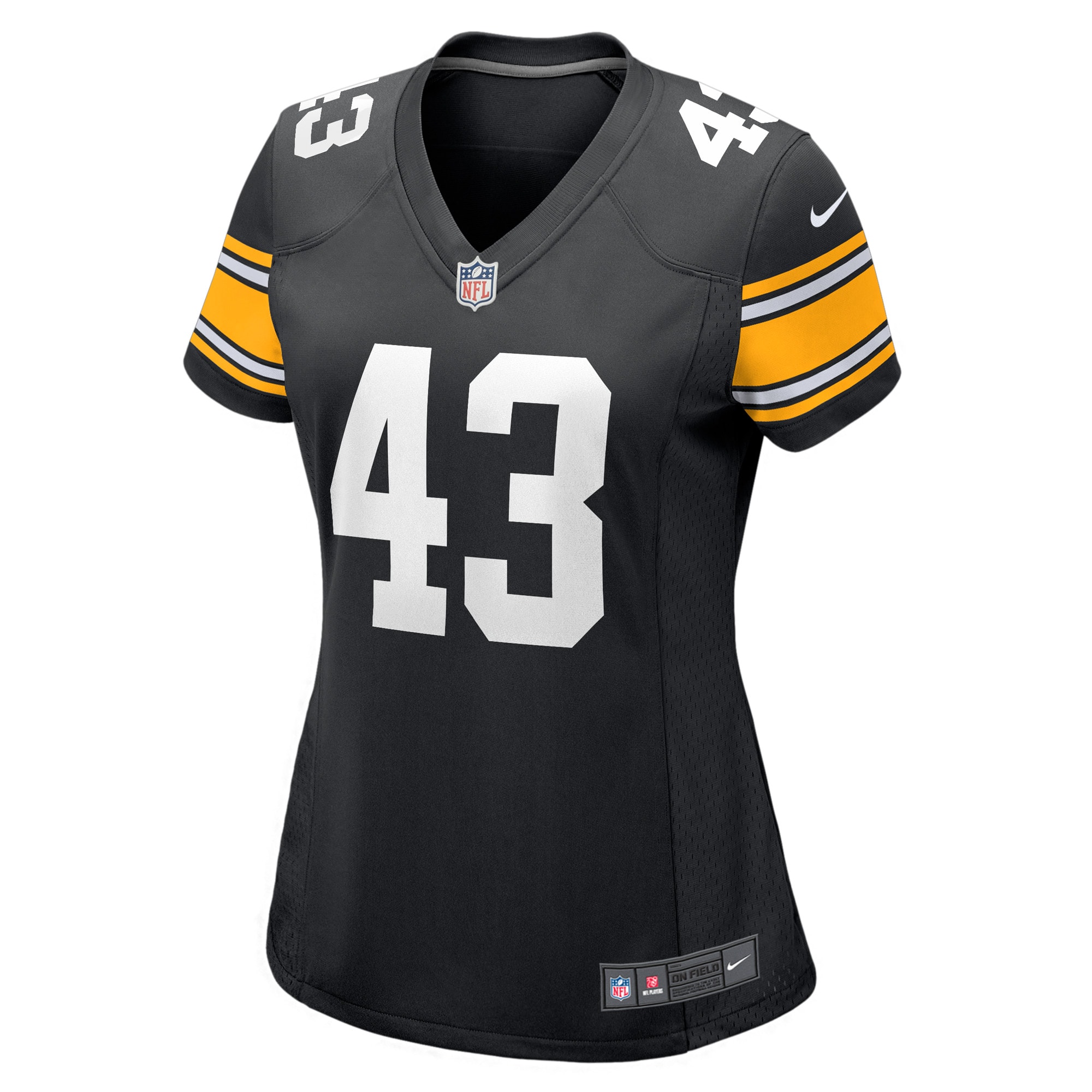 Women's Pittsburgh Steelers Troy Polamalu Black Retired Player Jersey JS4758 nicesnker - Image 2