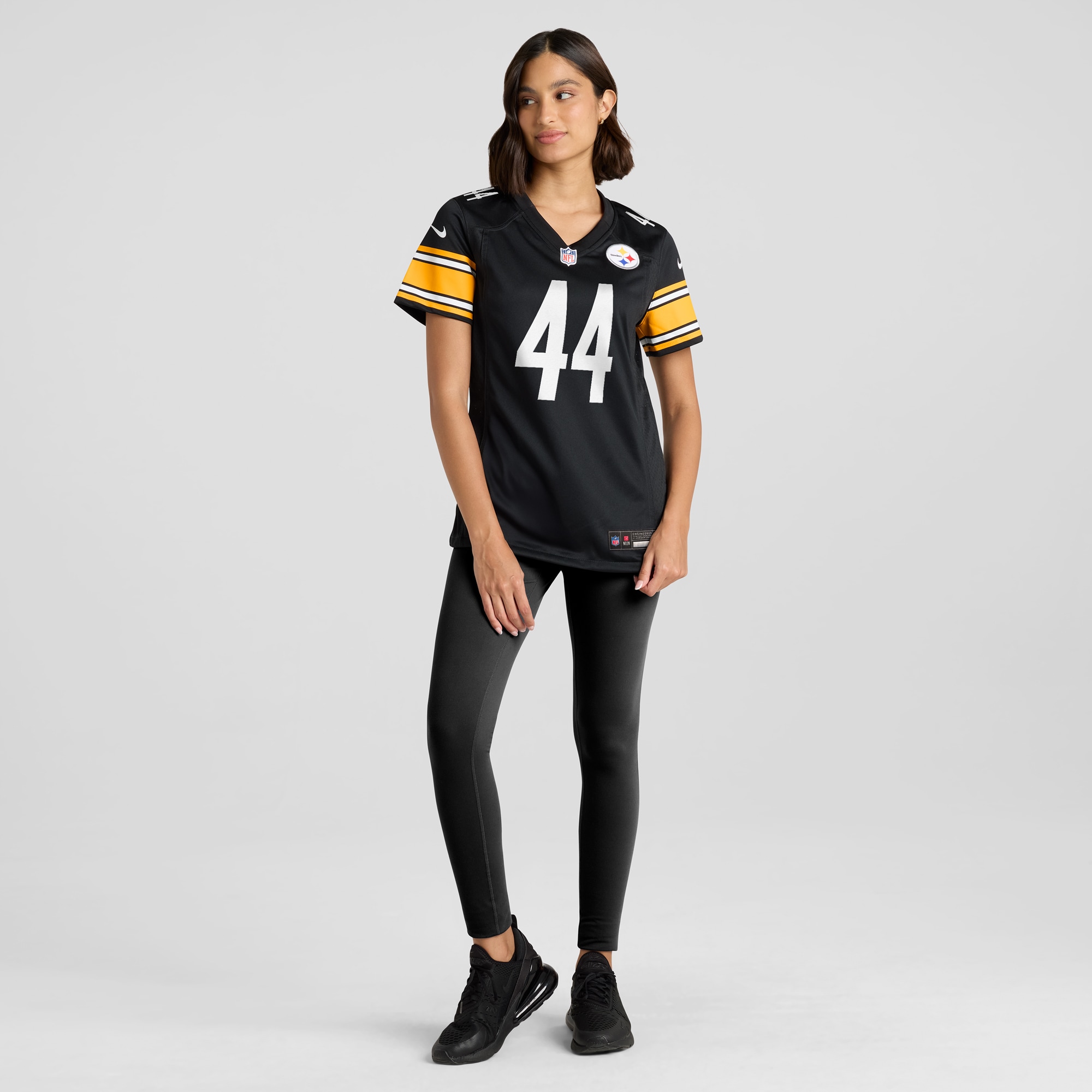 Women's Pittsburgh Steelers Tyler Matakevich Black Game Jersey JS3240 nicesnker - Image 4