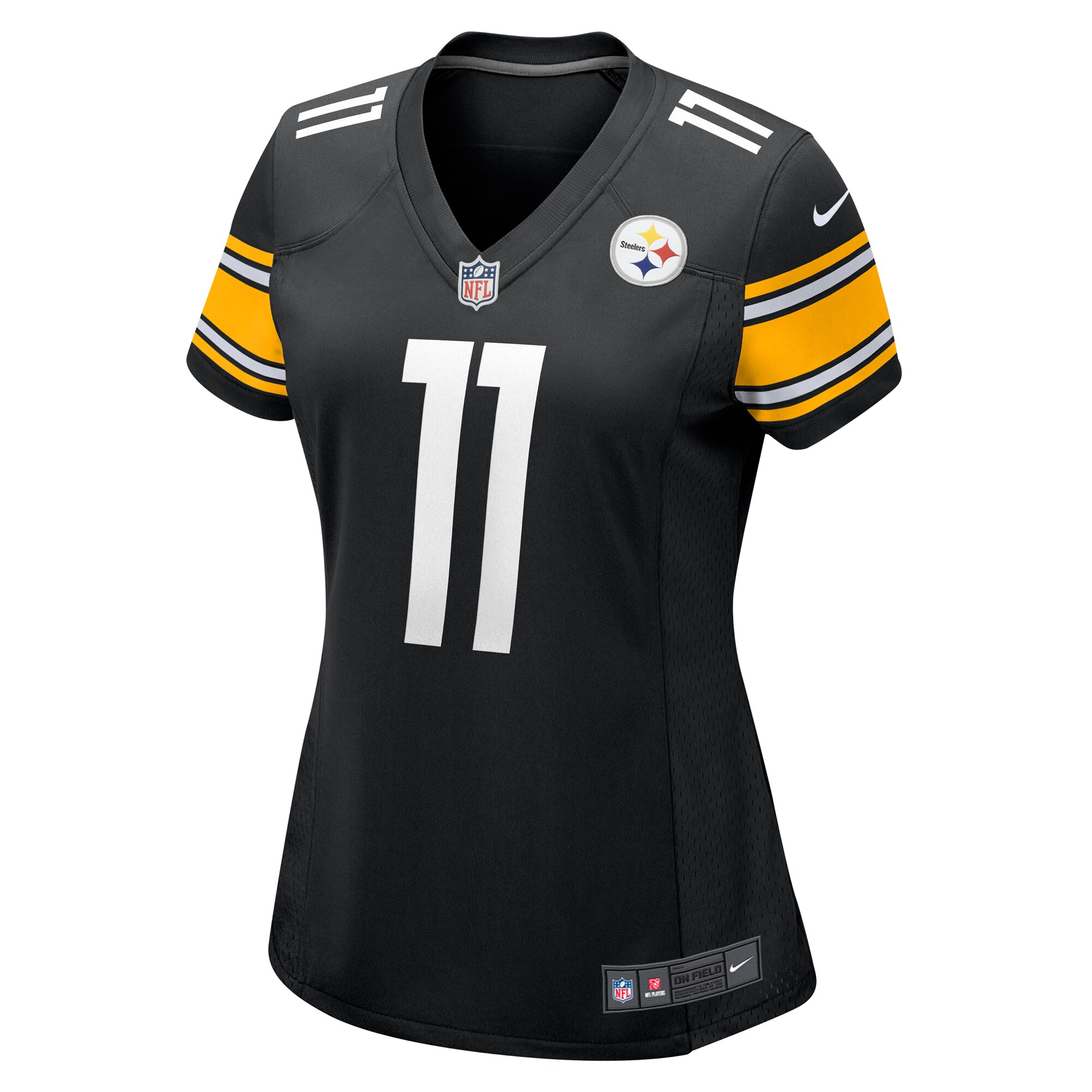 Women's Pittsburgh Steelers Van Jefferson Black Game Jersey JS9212 nicesnker - Image 2
