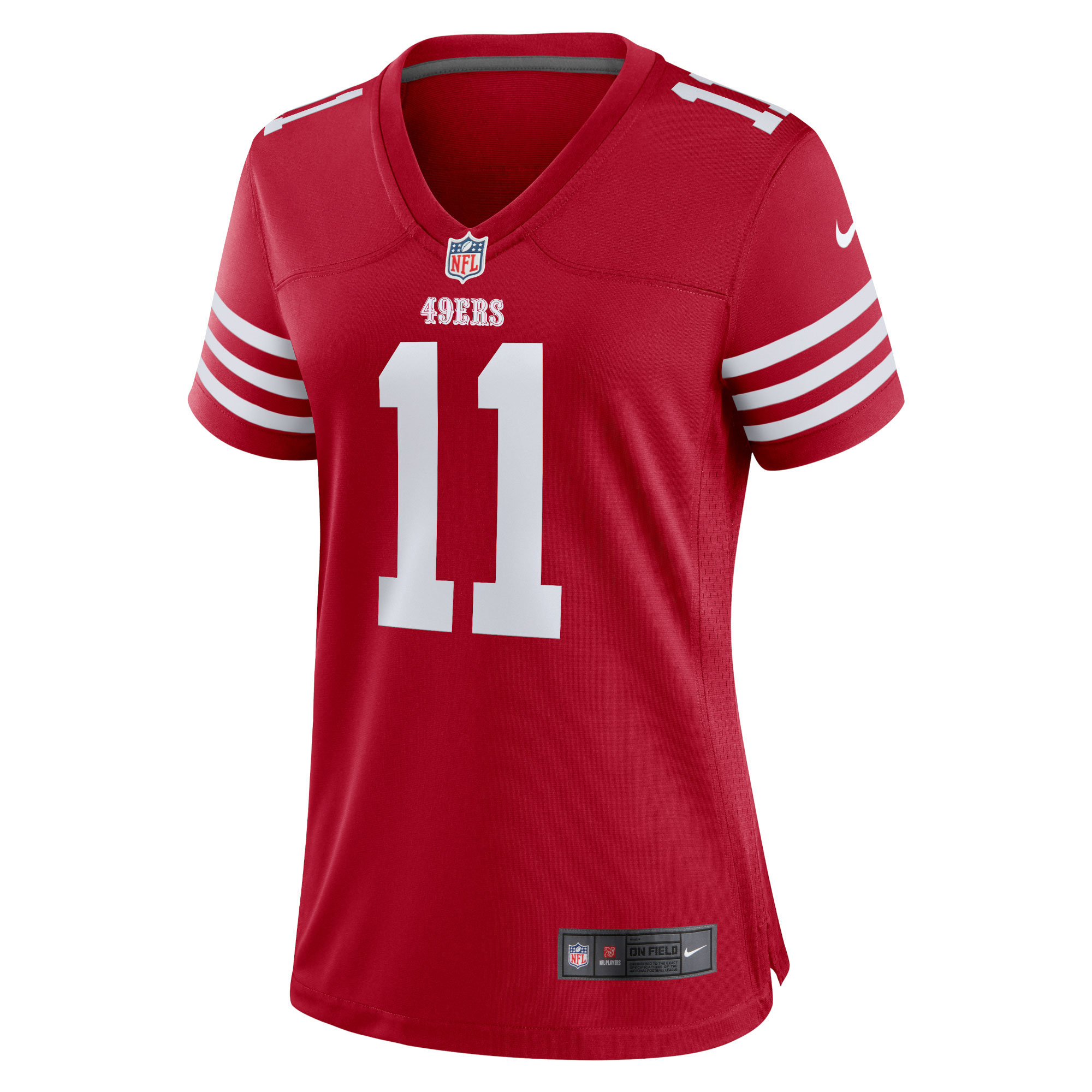Women's San Francisco 49ers Brandon Aiyuk Scarlet Game Player Jersey JS4898 nicesnker - Image 2