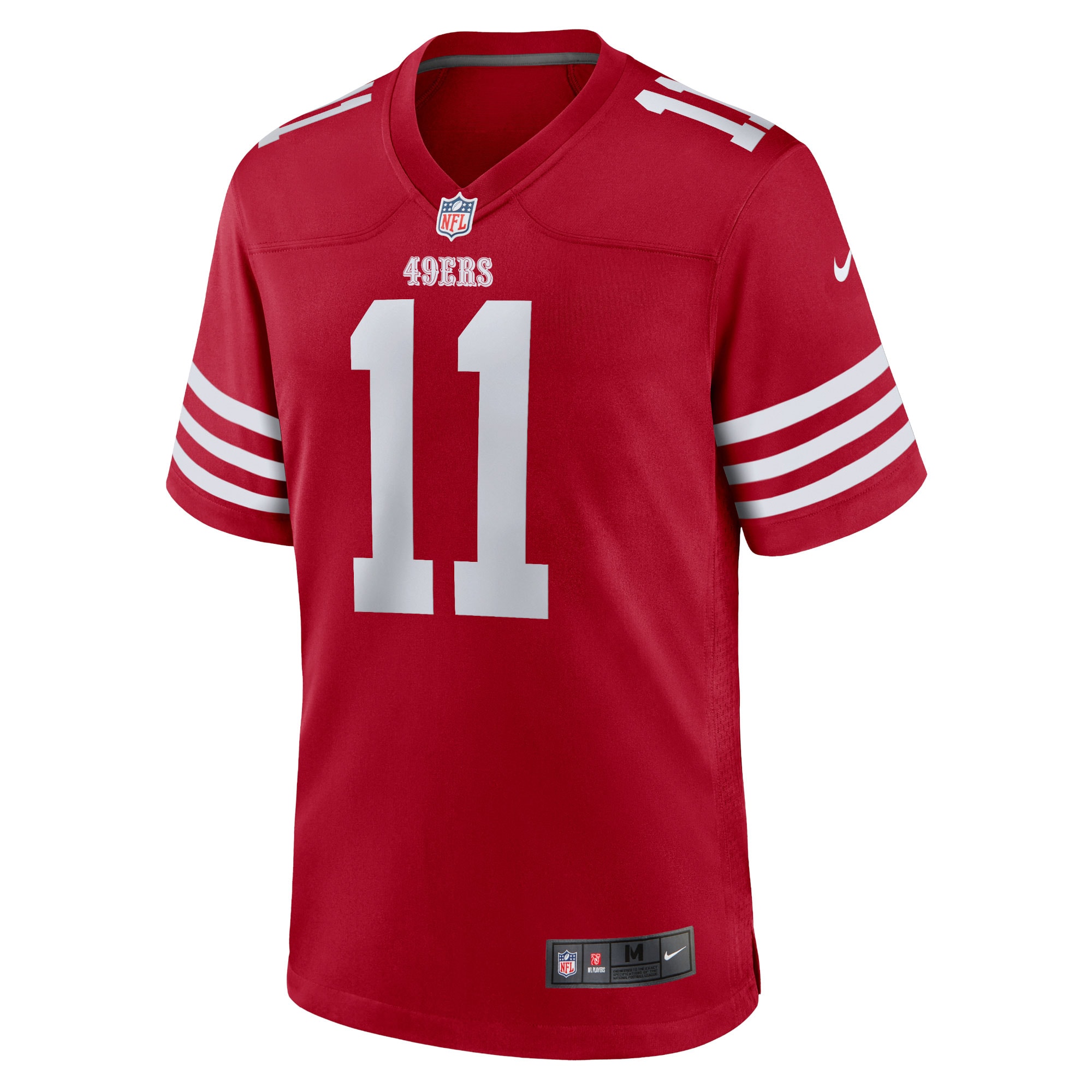 Women's San Francisco 49ers Brandon Aiyuk Scarlet Team Game Player Jersey JS1733 nicesnker - Image 2