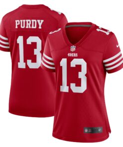 Women's San Francisco 49ers Brock Purdy Scarlet Player Jersey JS7749 nicesnker