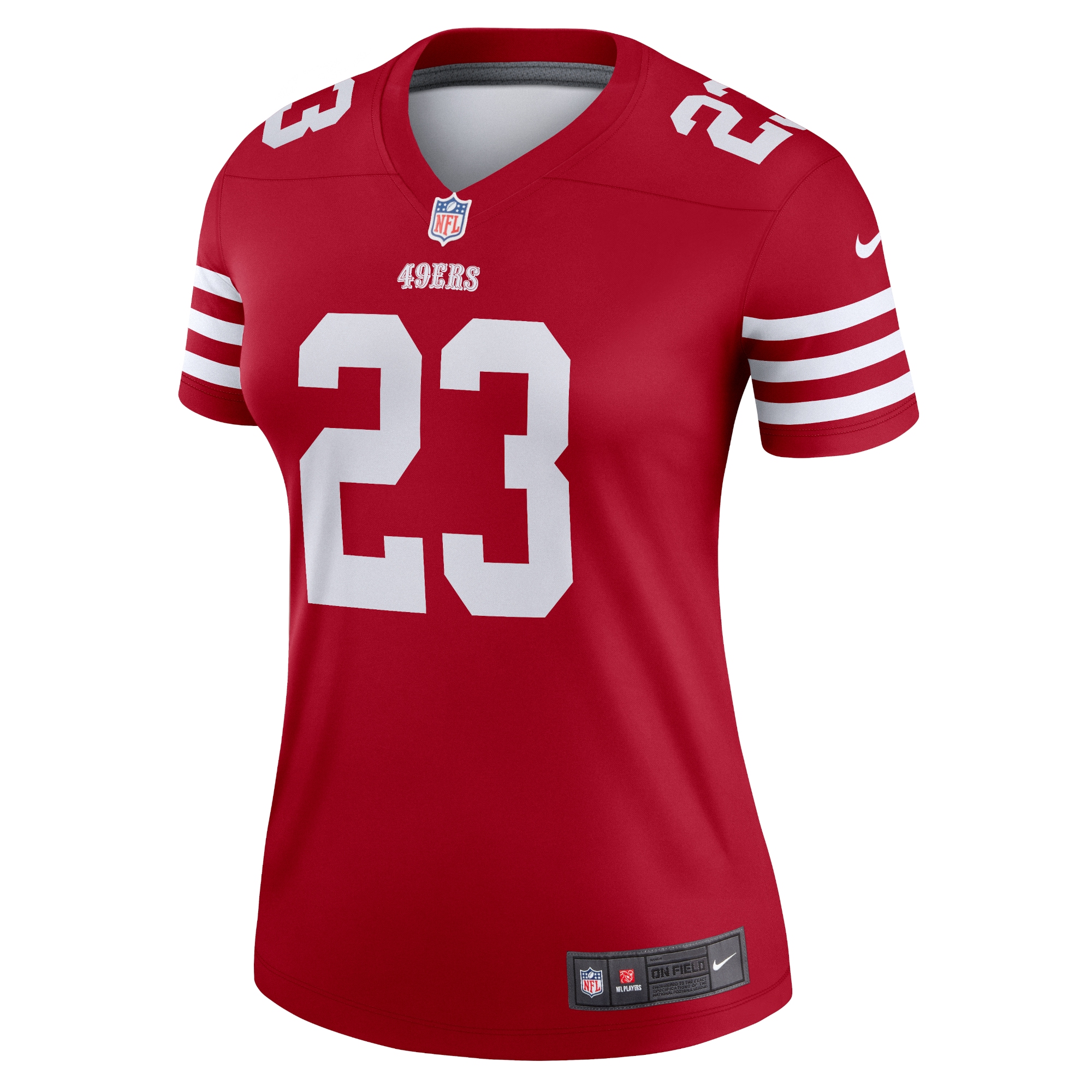 Women's San Francisco 49ers Christian McCaffrey Scarlet Legend Player Performance Top JS7644 nicesnker - Image 2