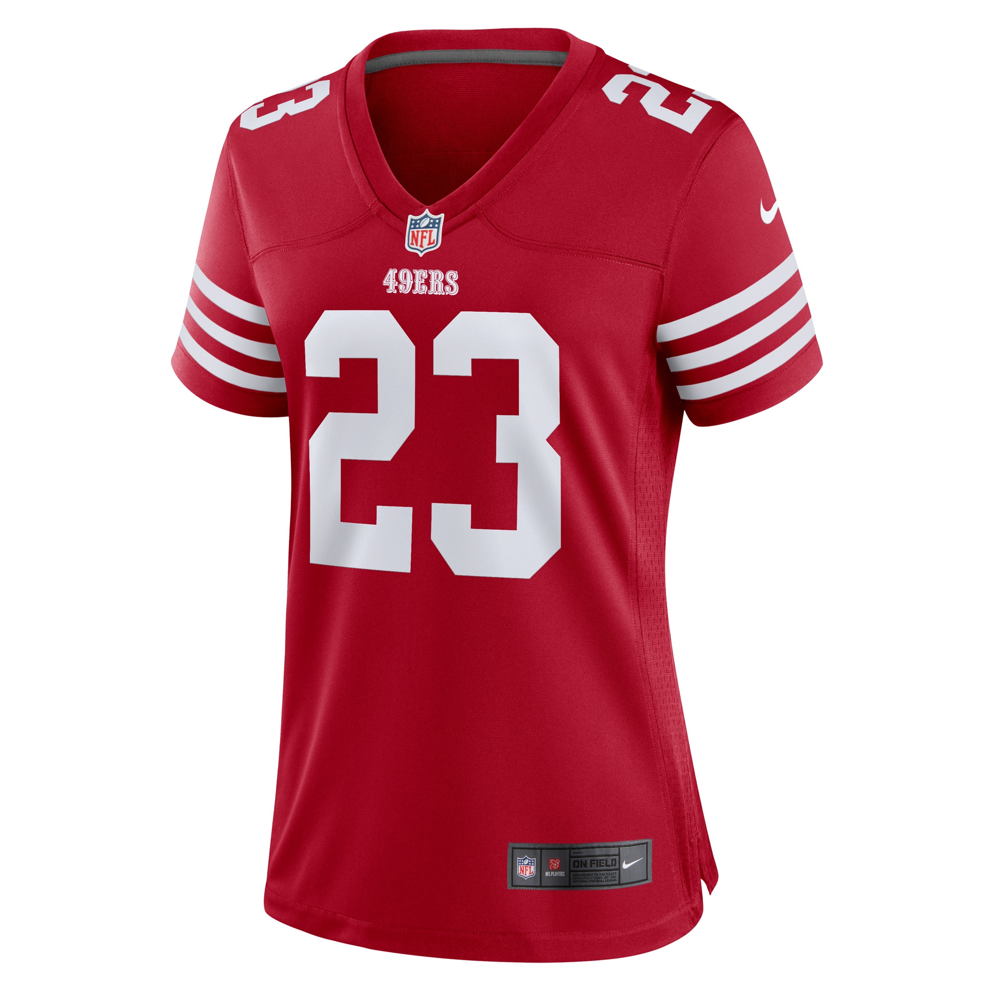 Women's San Francisco 49ers Christian McCaffrey Scarlet Player Jersey JS5729 nicesnker - Image 2