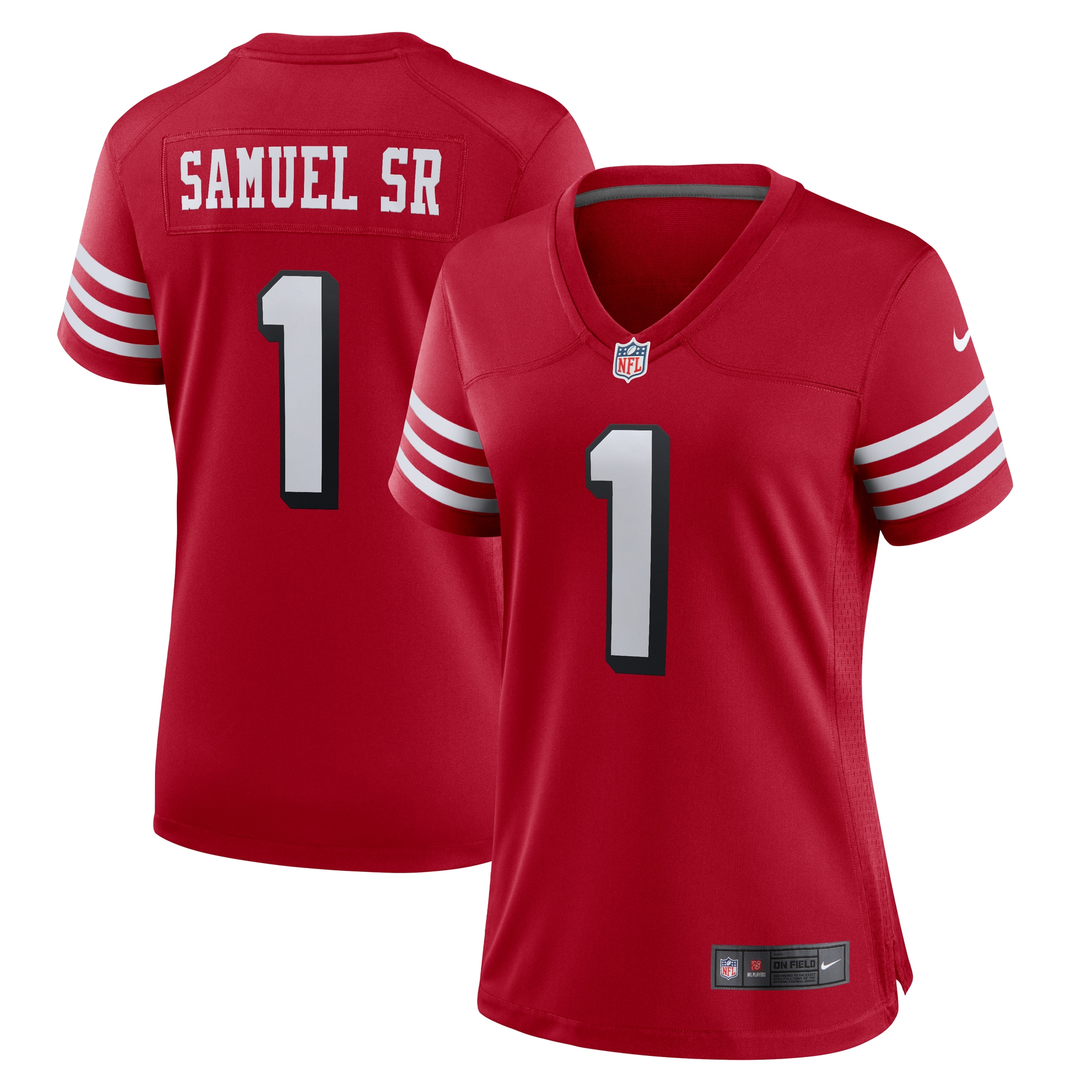 Women's San Francisco 49ers Deebo Samuel Sr Scarlet Alternate Game Jersey JS4535 nicesnker