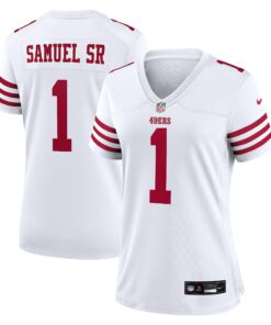 Women's San Francisco 49ers Deebo Samuel Sr White Game Jersey JS9697 nicesnker