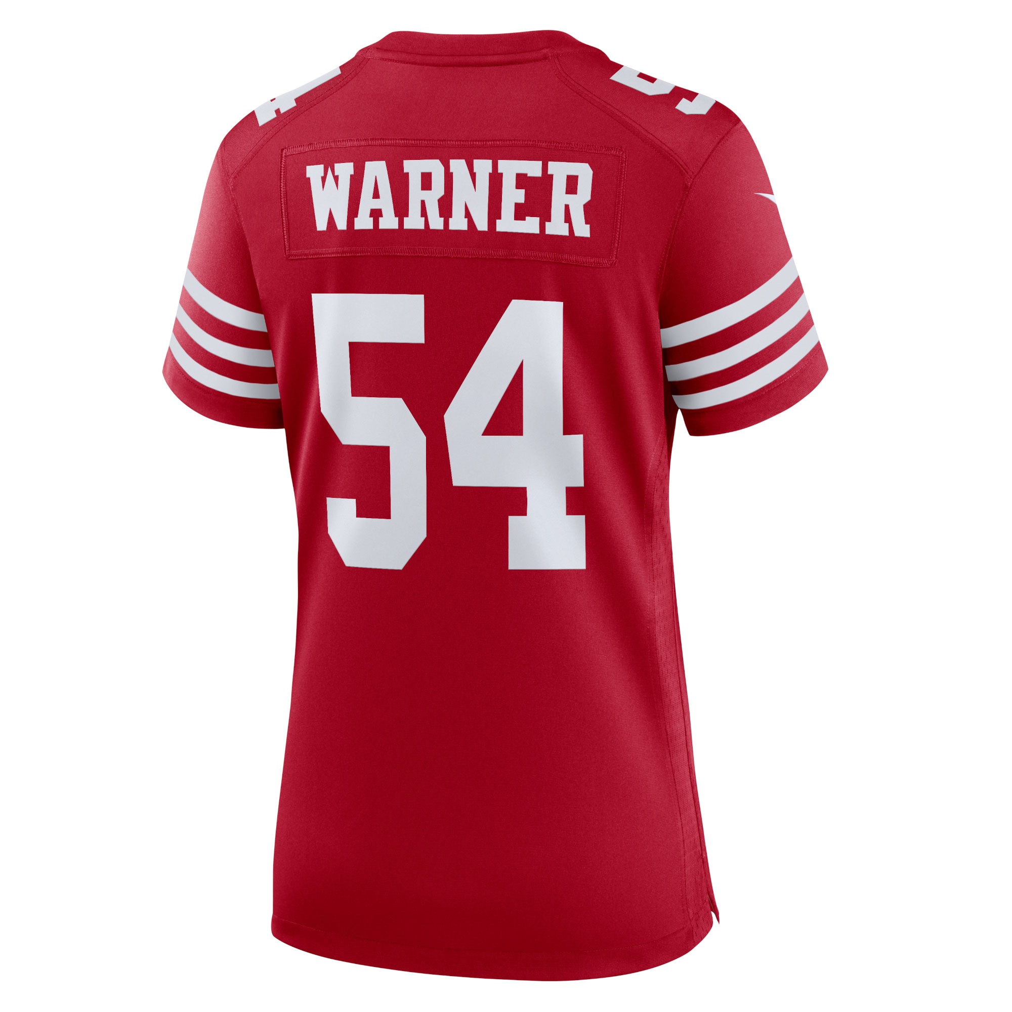 Women's San Francisco 49ers Fred Warner Scarlet Game Player Jersey JS5664 nicesnker - Image 3