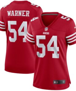 Women's San Francisco 49ers Fred Warner Scarlet Player Jersey JS7723 nicesnker