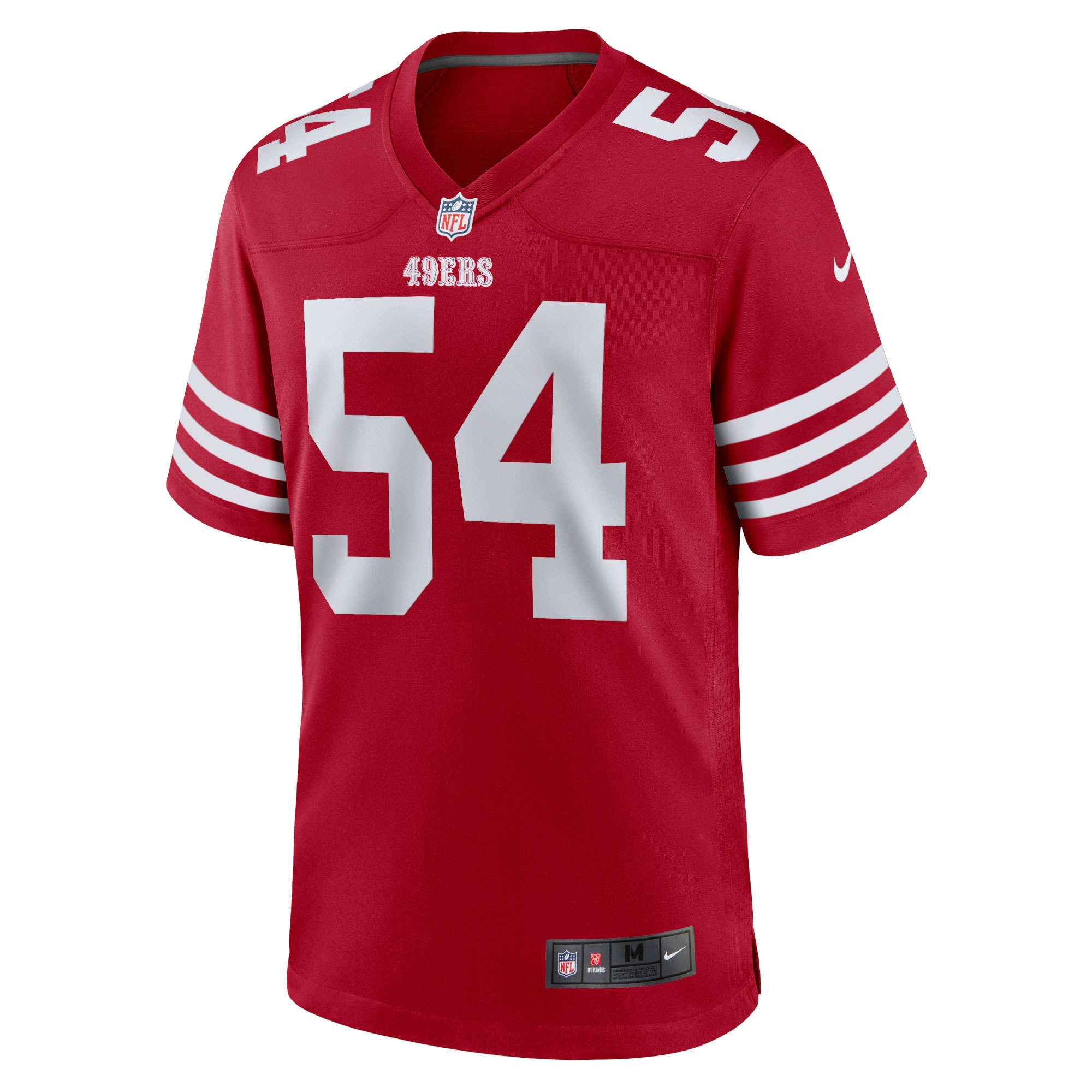 Women's San Francisco 49ers Fred Warner Scarlet Team Game Player Jersey JS9374 nicesnker - Image 2