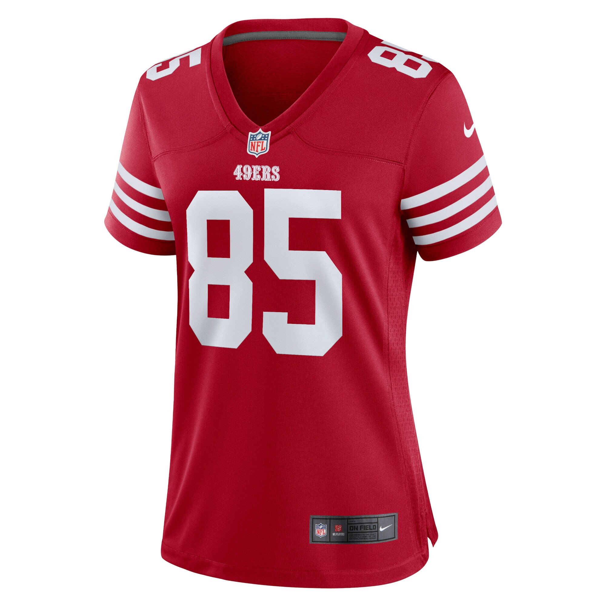 Women's San Francisco 49ers George Kittle Scarlet Team Game Player Jersey JS3871 nicesnker - Image 2