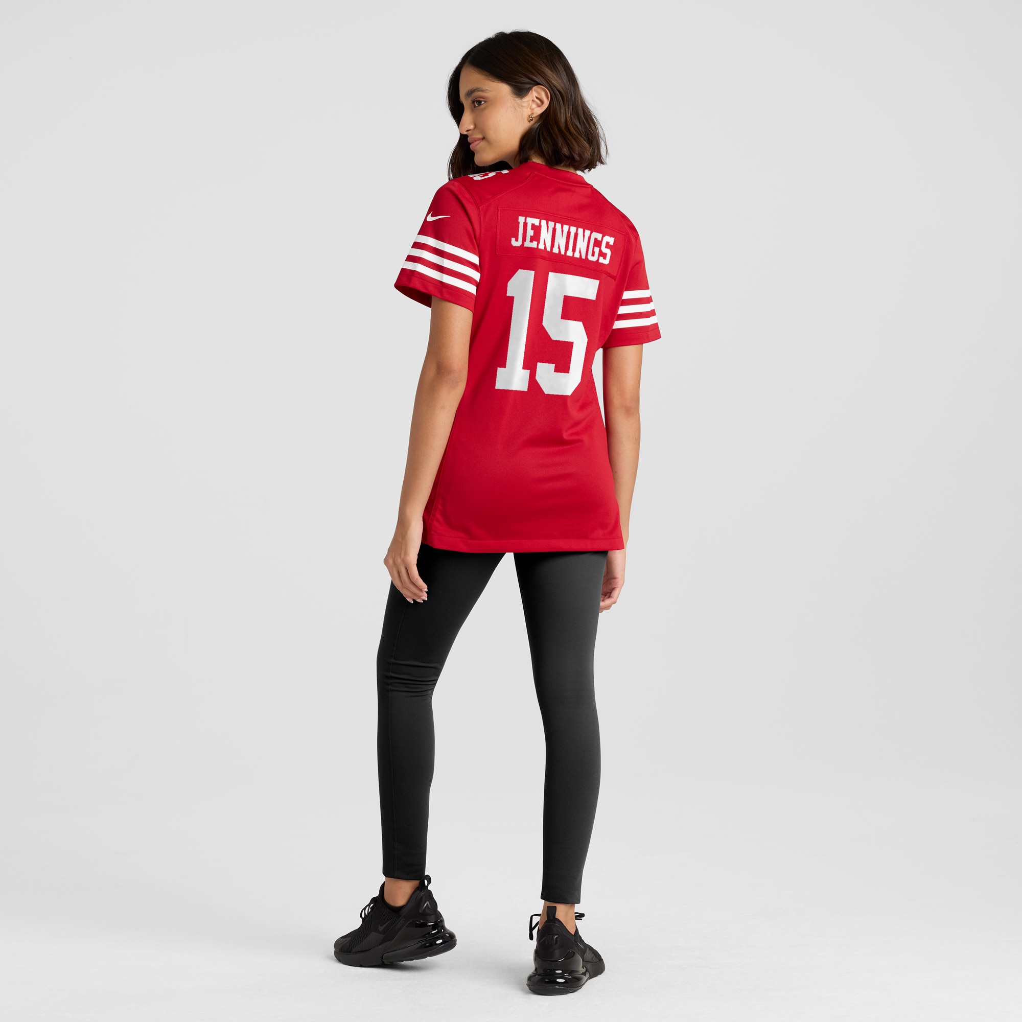 Women's San Francisco 49ers Jauan Jennings Scarlet Game Jersey JS4964 nicesnker - Image 5