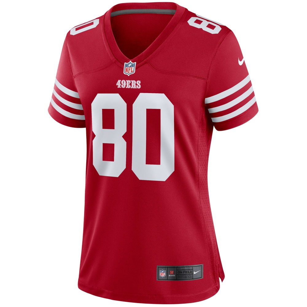 Women's San Francisco 49ers Jerry Rice Scarlet Retired Player Game Jersey JS7960 nicesnker - Image 2