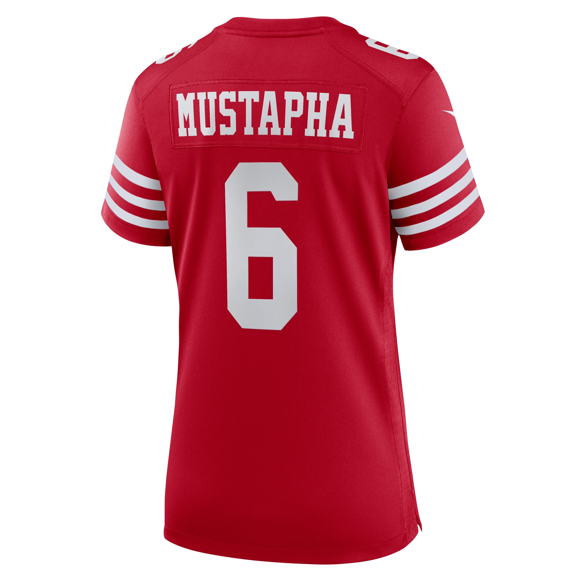Women's San Francisco 49ers Malik Mustapha Scarlet Game Jersey JS3657 nicesnker - Image 3