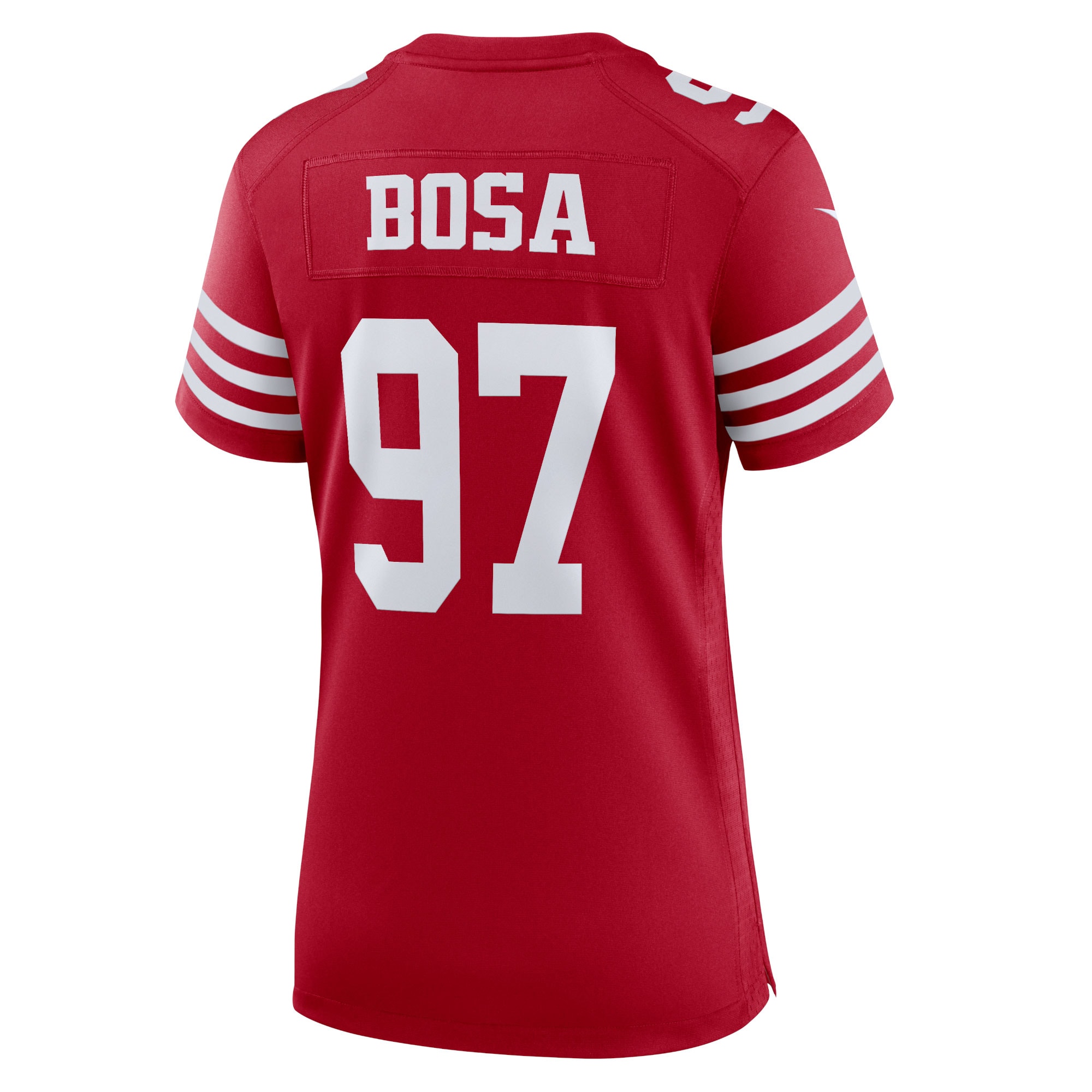 Women's San Francisco 49ers Nick Bosa Scarlet Team Game Player Jersey JS4754 nicesnker - Image 3