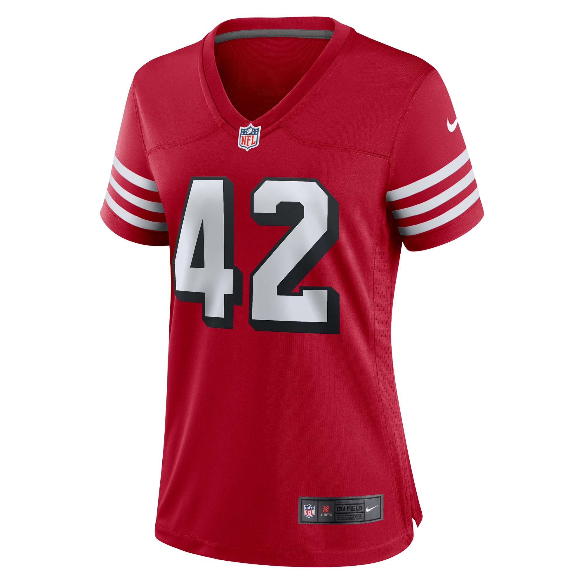 Women's San Francisco 49ers Ronnie Lott Scarlet Alternate Game Jersey JS4440 nicesnker - Image 2