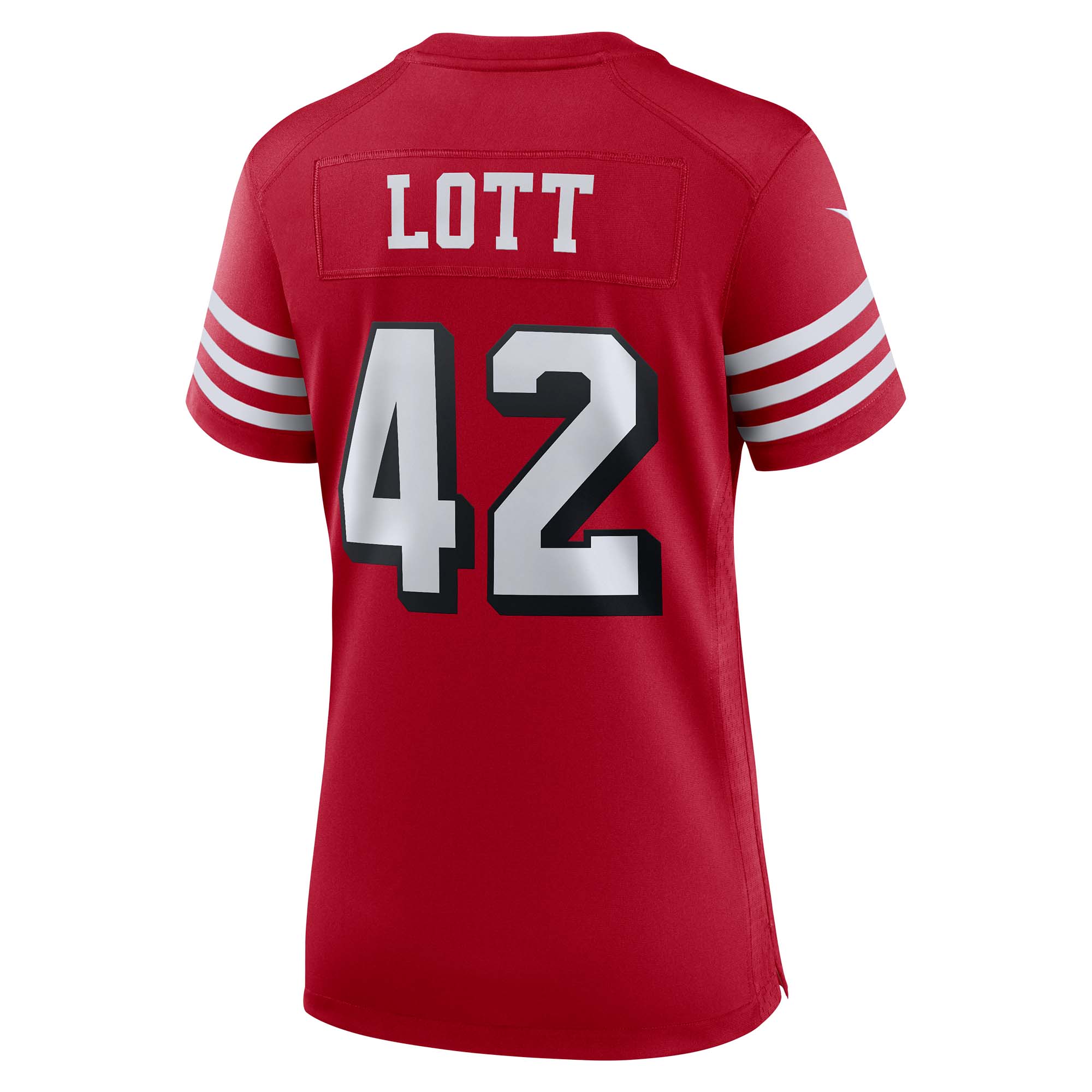 Women's San Francisco 49ers Ronnie Lott Scarlet Alternate Game Jersey JS4440 nicesnker - Image 3