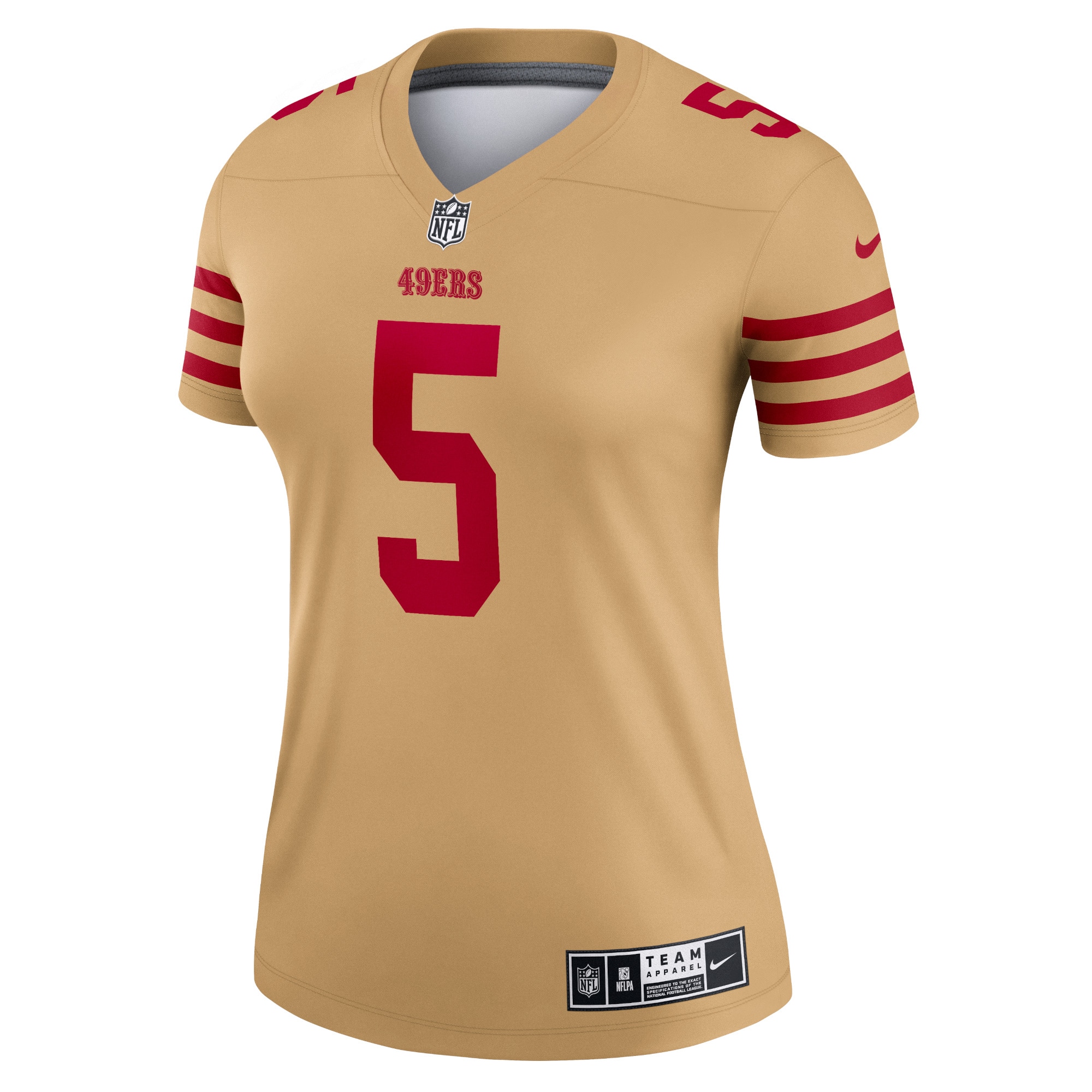 Women's San Francisco 49ers Trey Lance Gold Inverted Legend Player Performance Top JS9258 nicesnker - Image 2